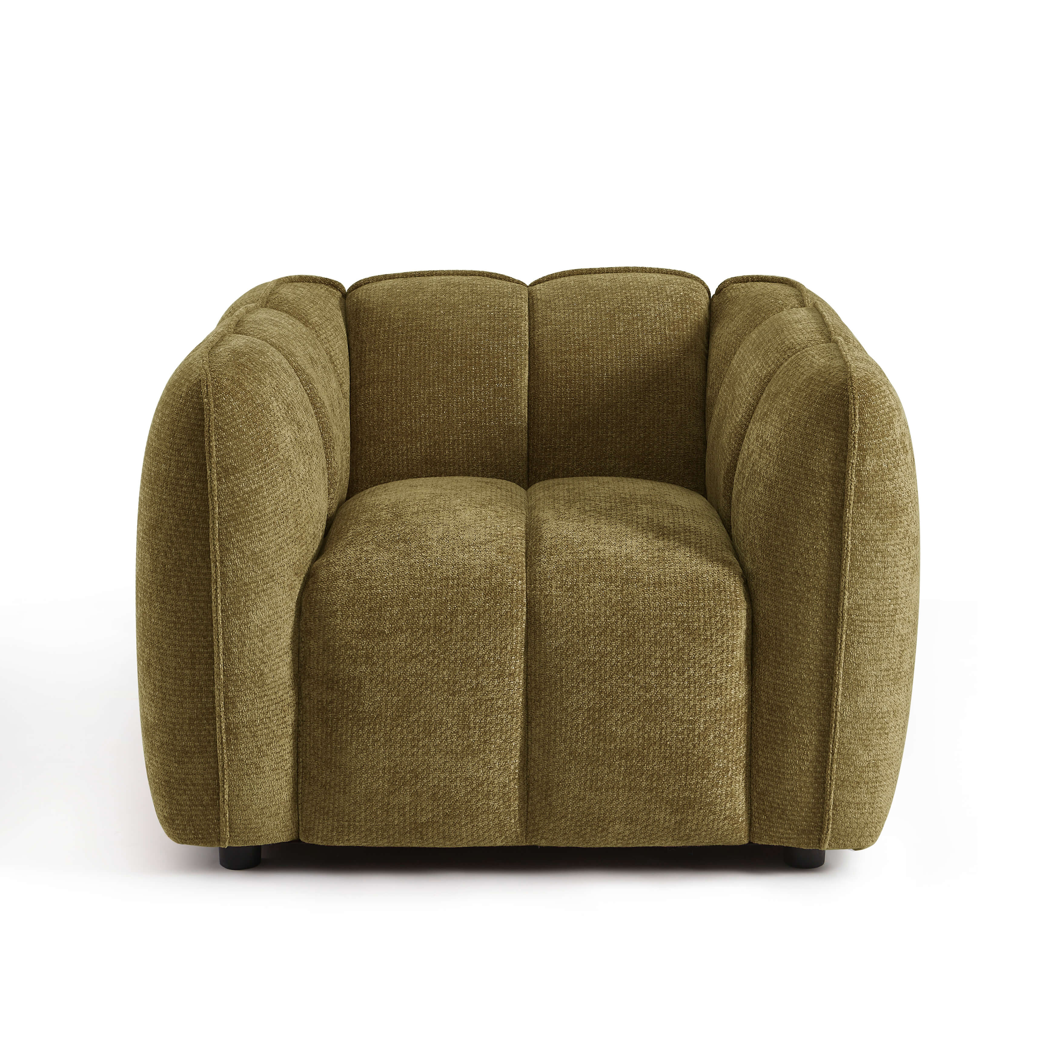 MATILDA 41'' Armchair 1-Seater Chenille - Green