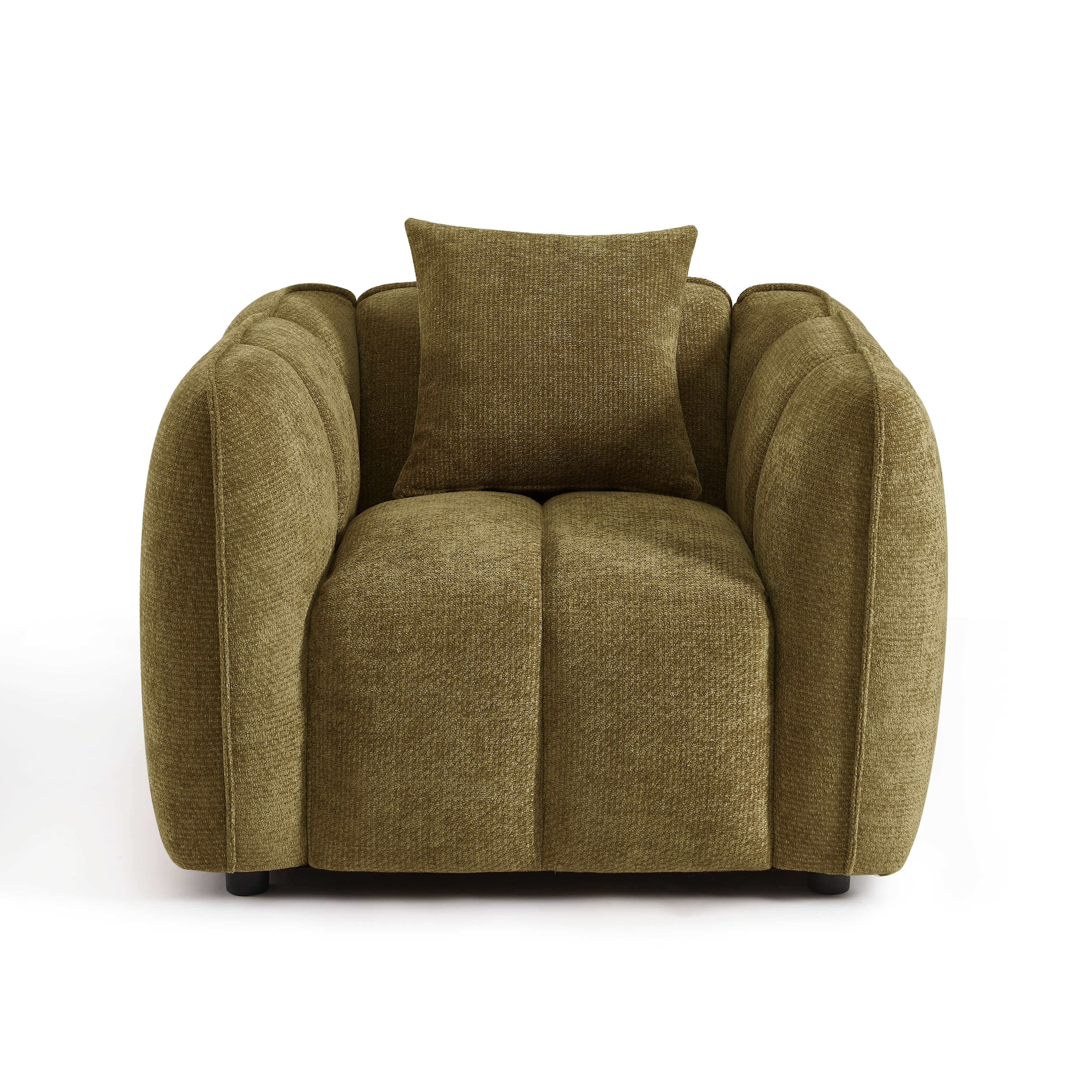 MATILDA 41'' Armchair 1-Seater Chenille - Green