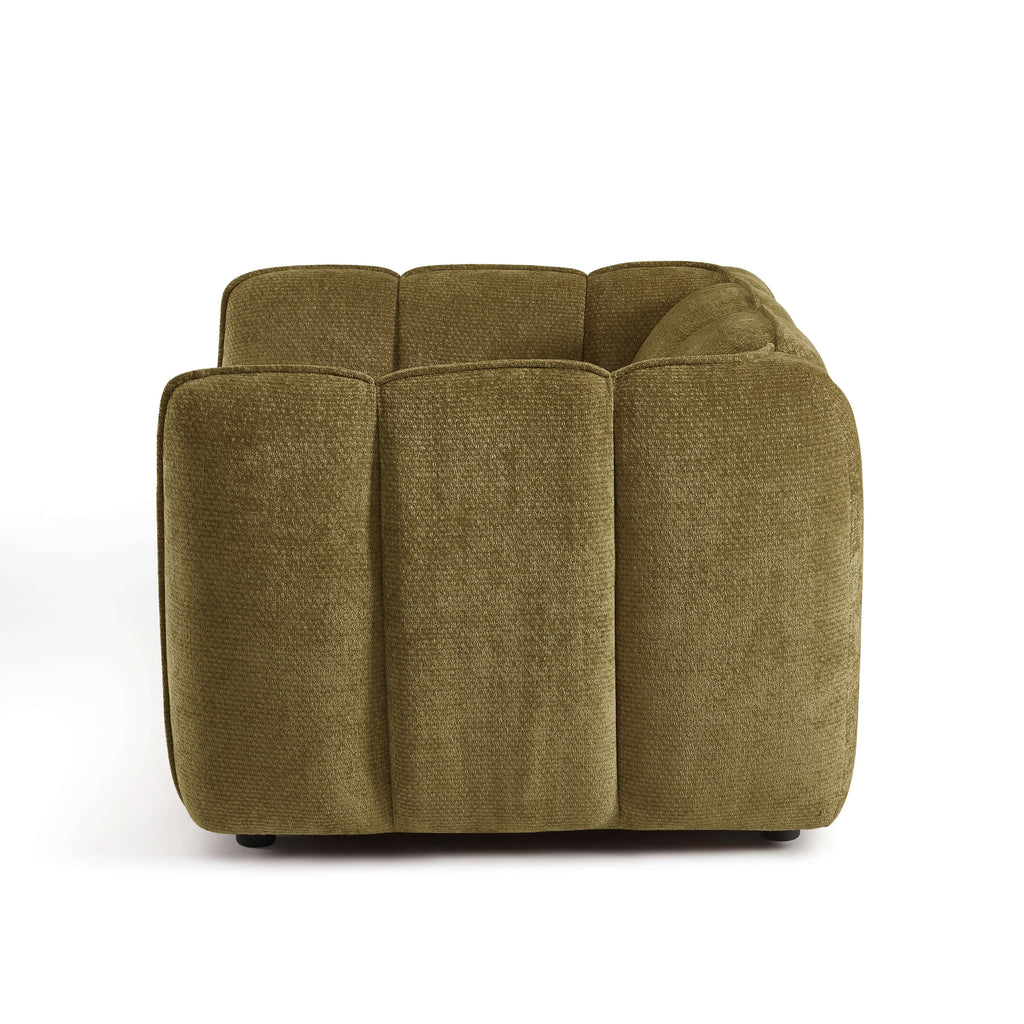 MATILDA 41'' Armchair 1-Seater Chenille - Green