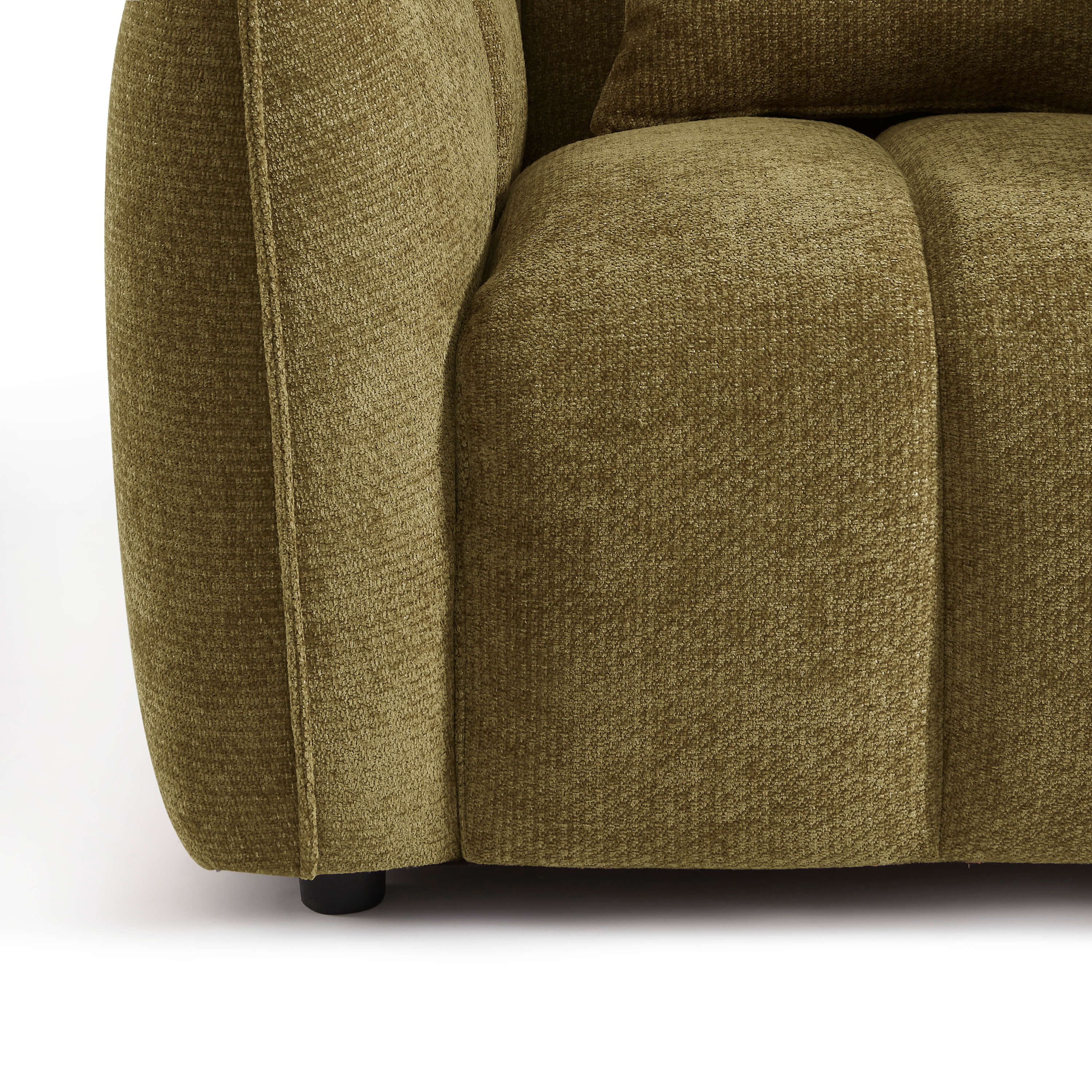 MATILDA 41'' Armchair 1-Seater Chenille - Green