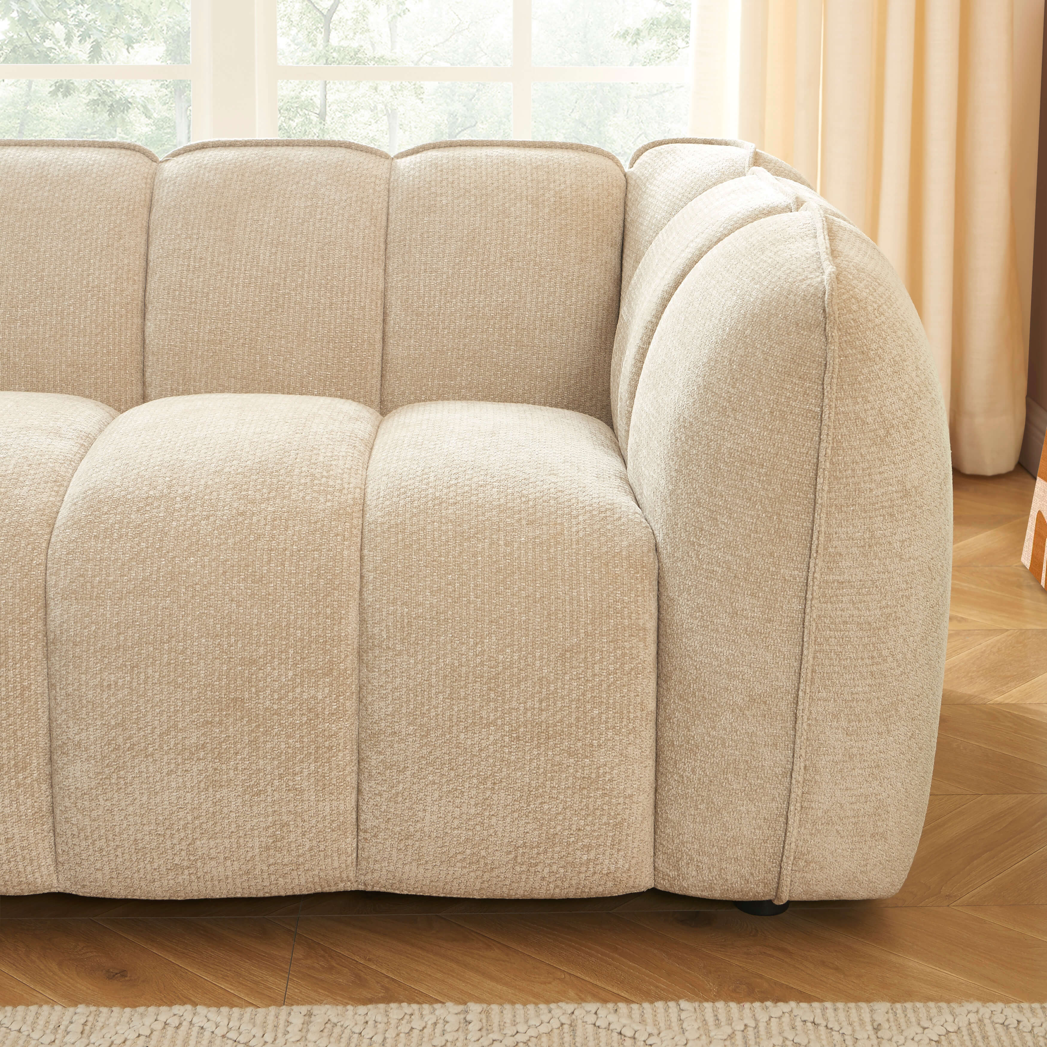 MATILDA 70'' 2-Seater Sofa Chenille - Beige