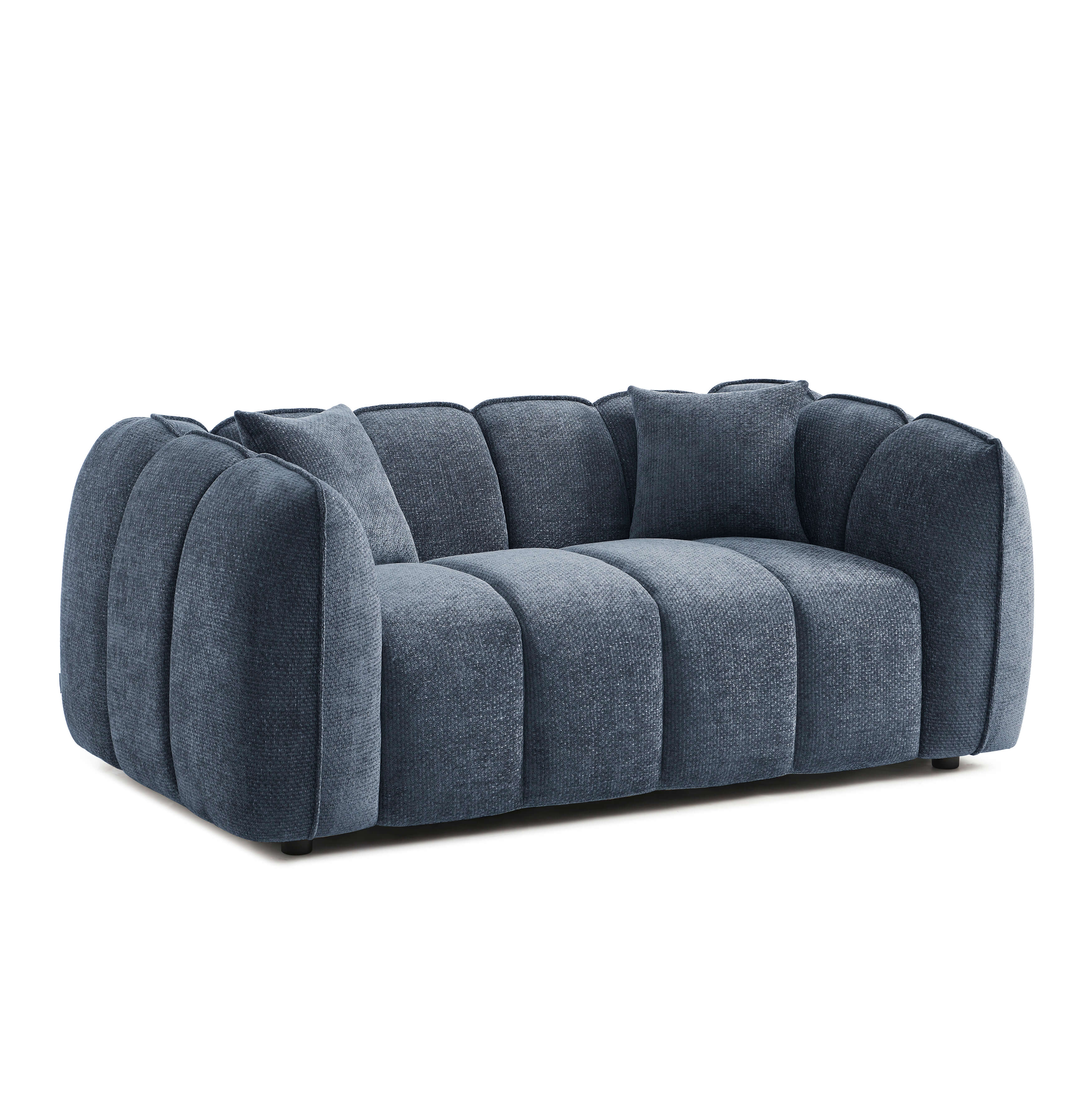 MATILDA 70'' 2-Seater Sofa Chenille - Blue