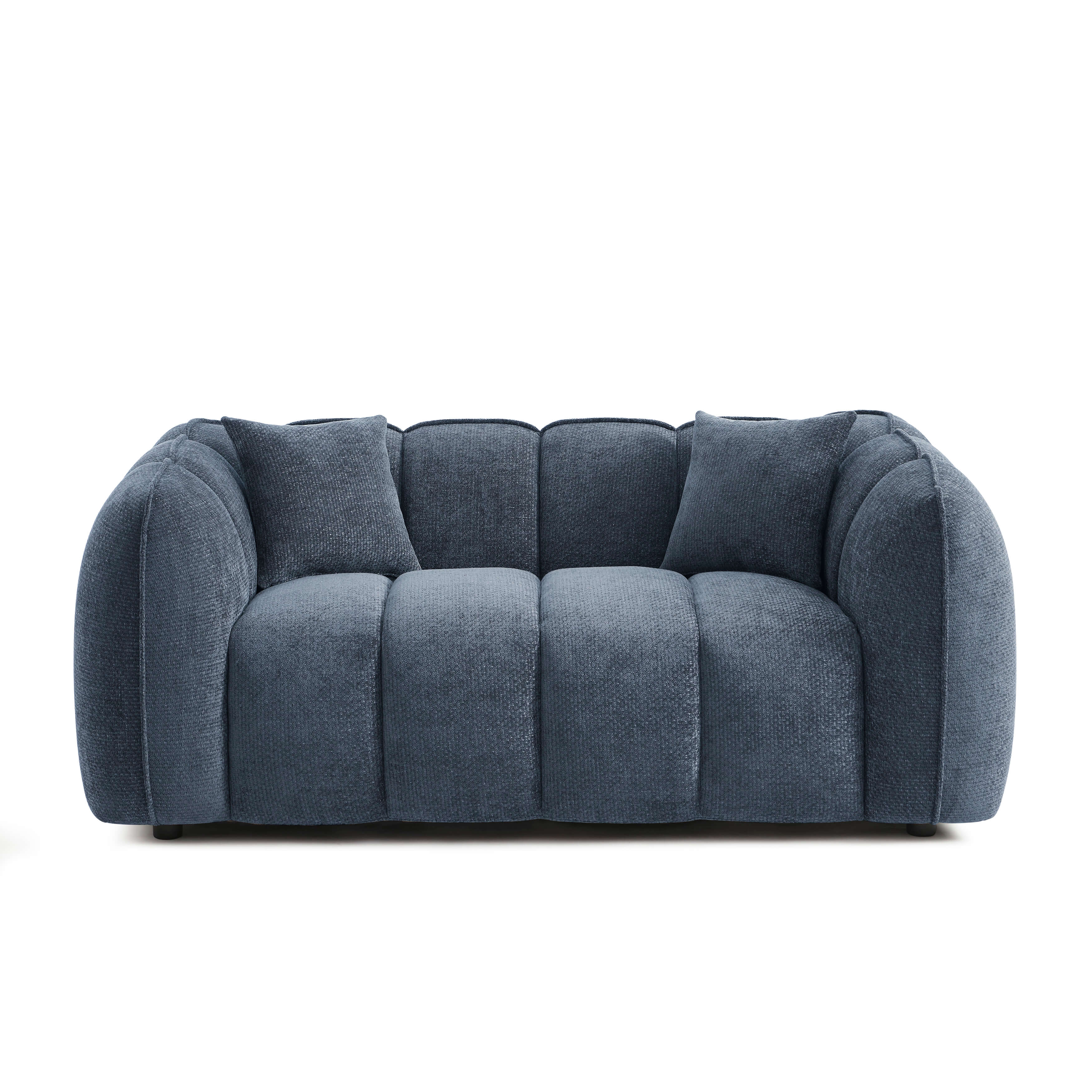 MATILDA 70'' 2-Seater Sofa Chenille - Blue