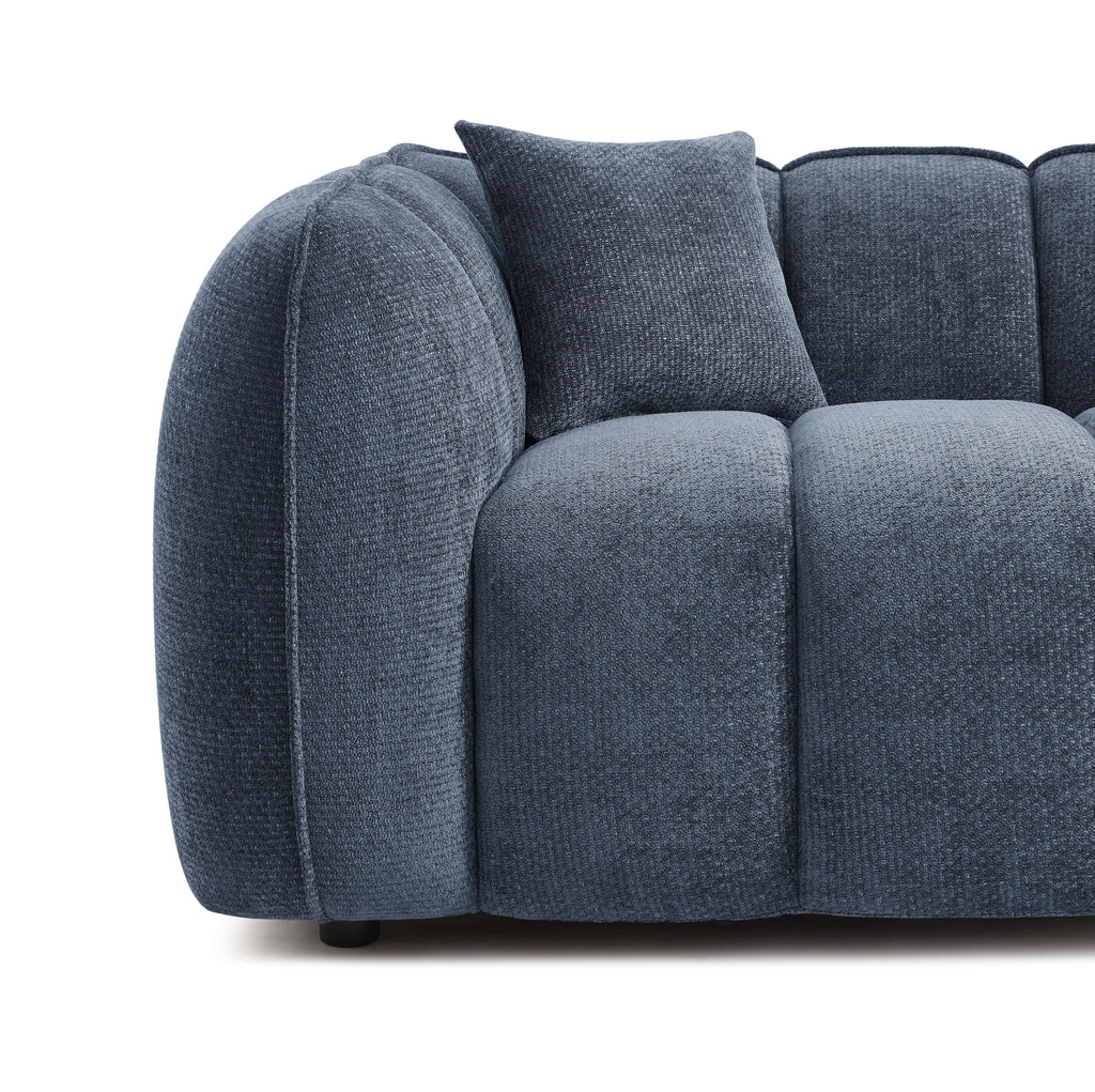 MATILDA 70'' 2-Seater Sofa Chenille - Blue