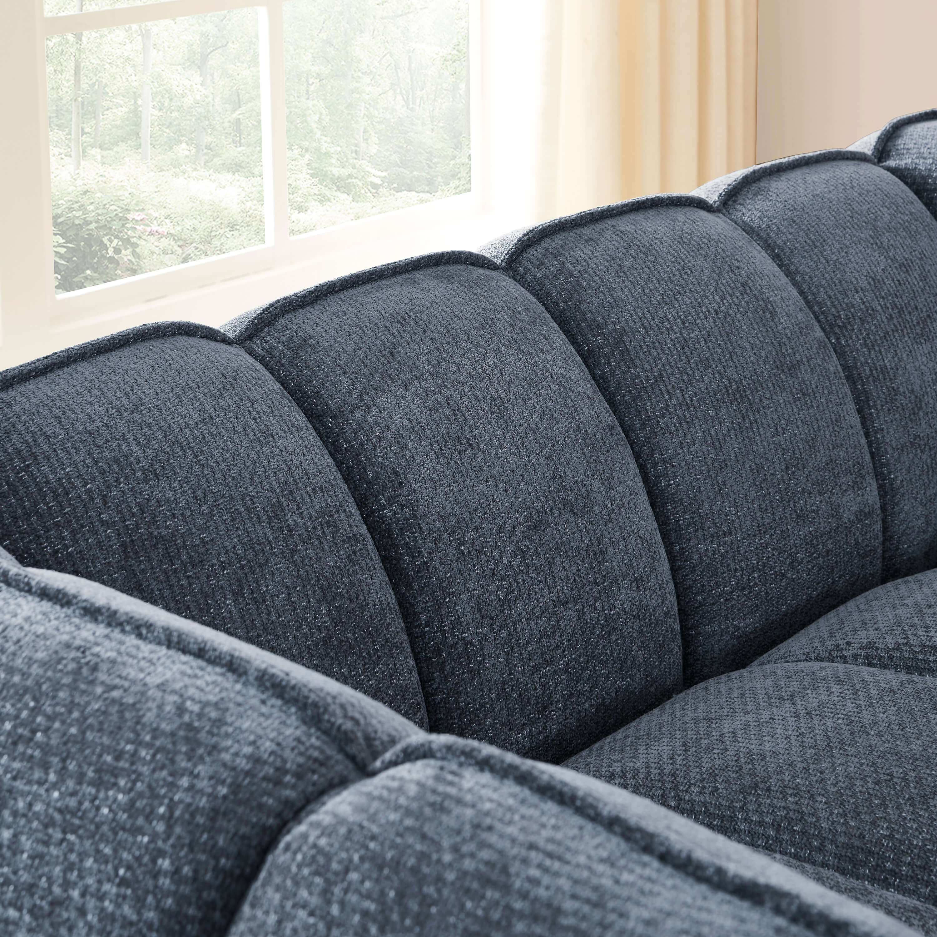 MATILDA 70'' 2-Seater Sofa Chenille - Blue