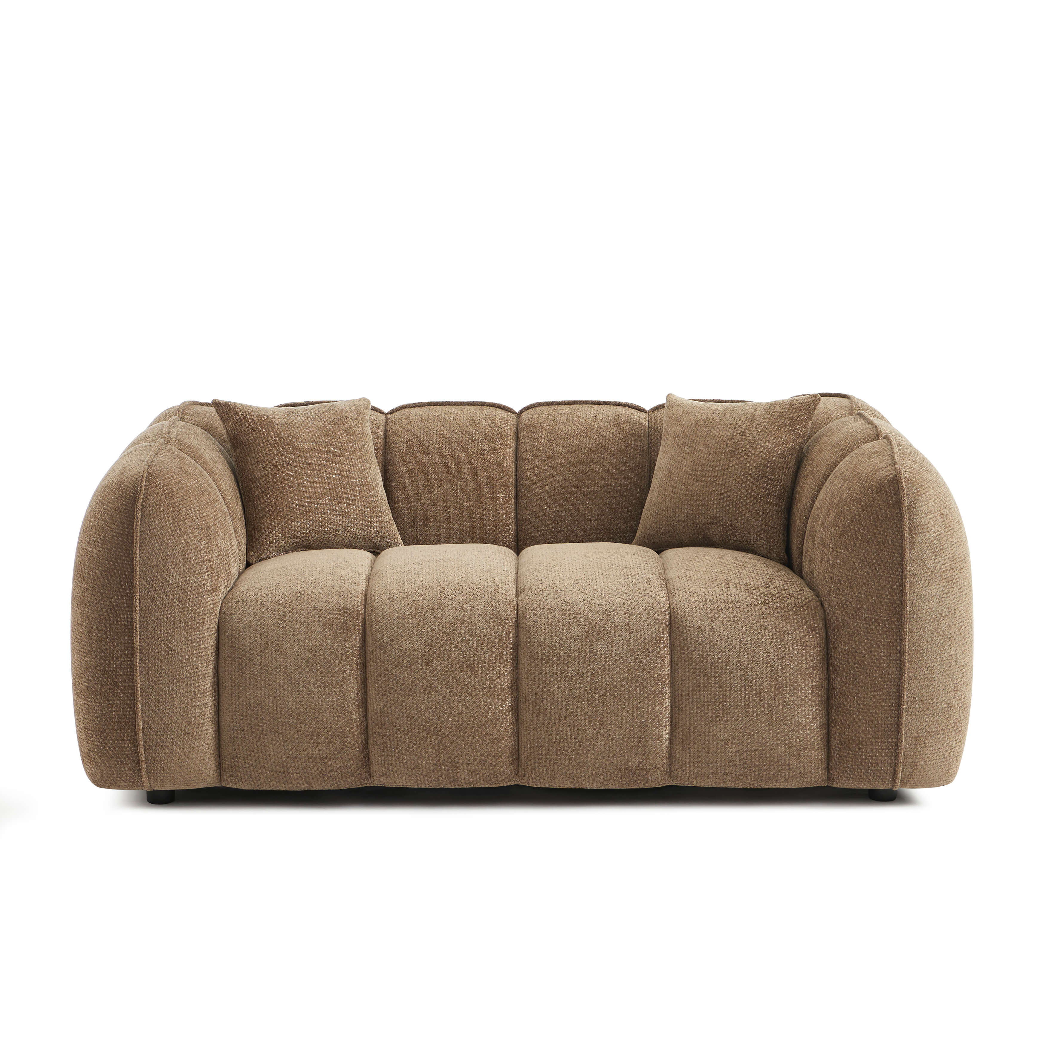 MATILDA 70'' 2-Seater Sofa Chenille - Brown