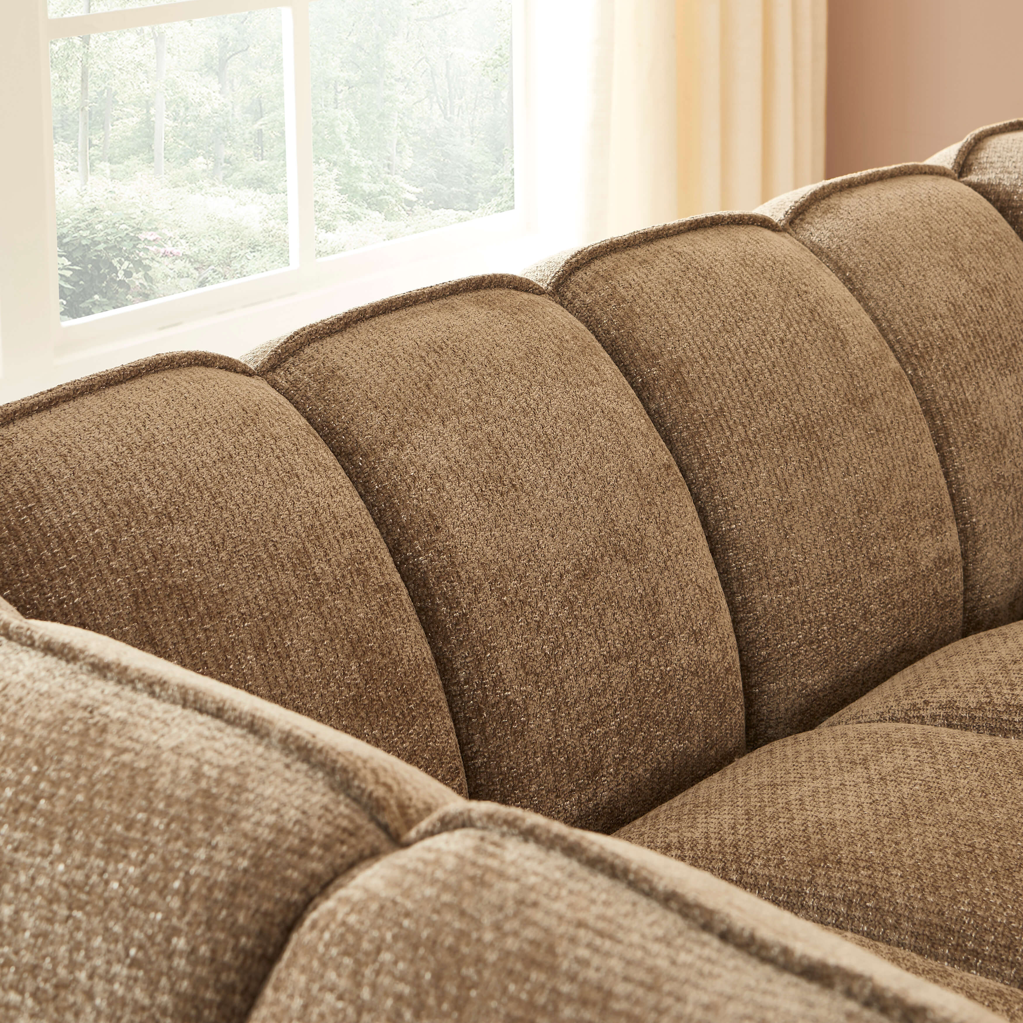 MATILDA 70'' 2-Seater Sofa Chenille - Brown