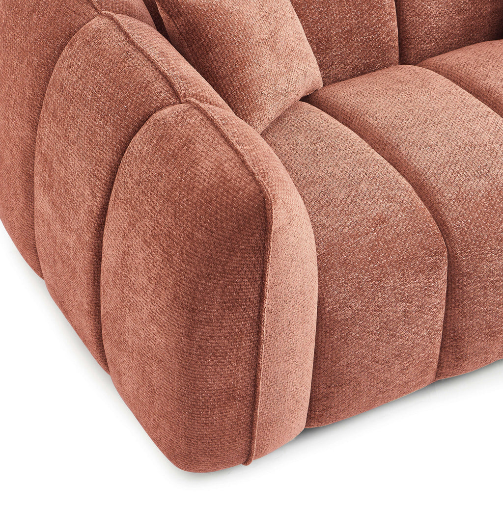 MATILDA 70'' 2-Seater Sofa Chenille - Terracotta