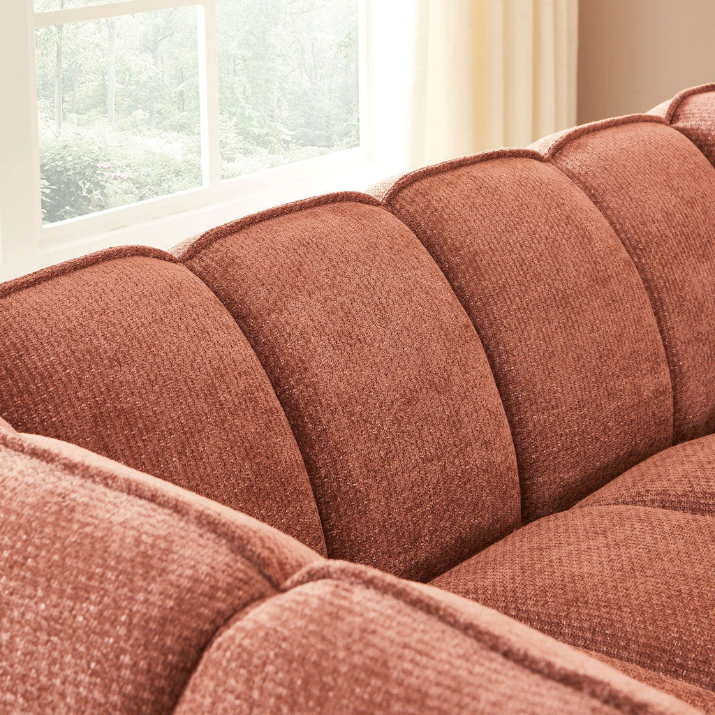 MATILDA 70'' 2-Seater Sofa Chenille - Terracotta