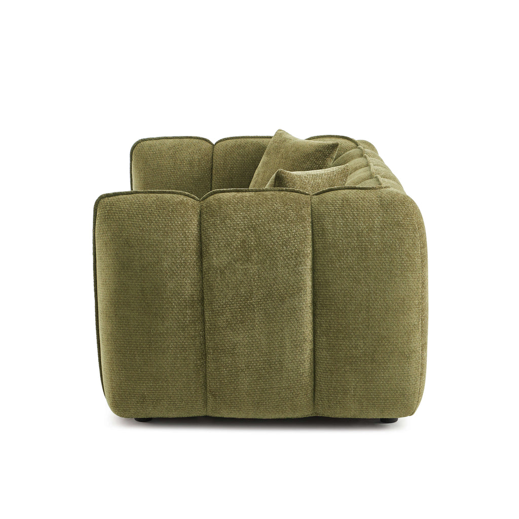 MATILDA 70'' 2-Seater Sofa Chenille - Green