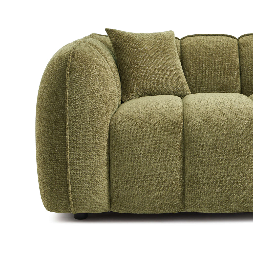 MATILDA 70'' 2-Seater Sofa Chenille - Green