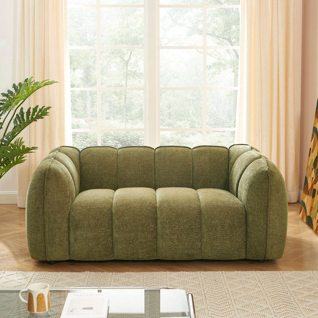 MATILDA 70'' 2-Seater Sofa Chenille - Green