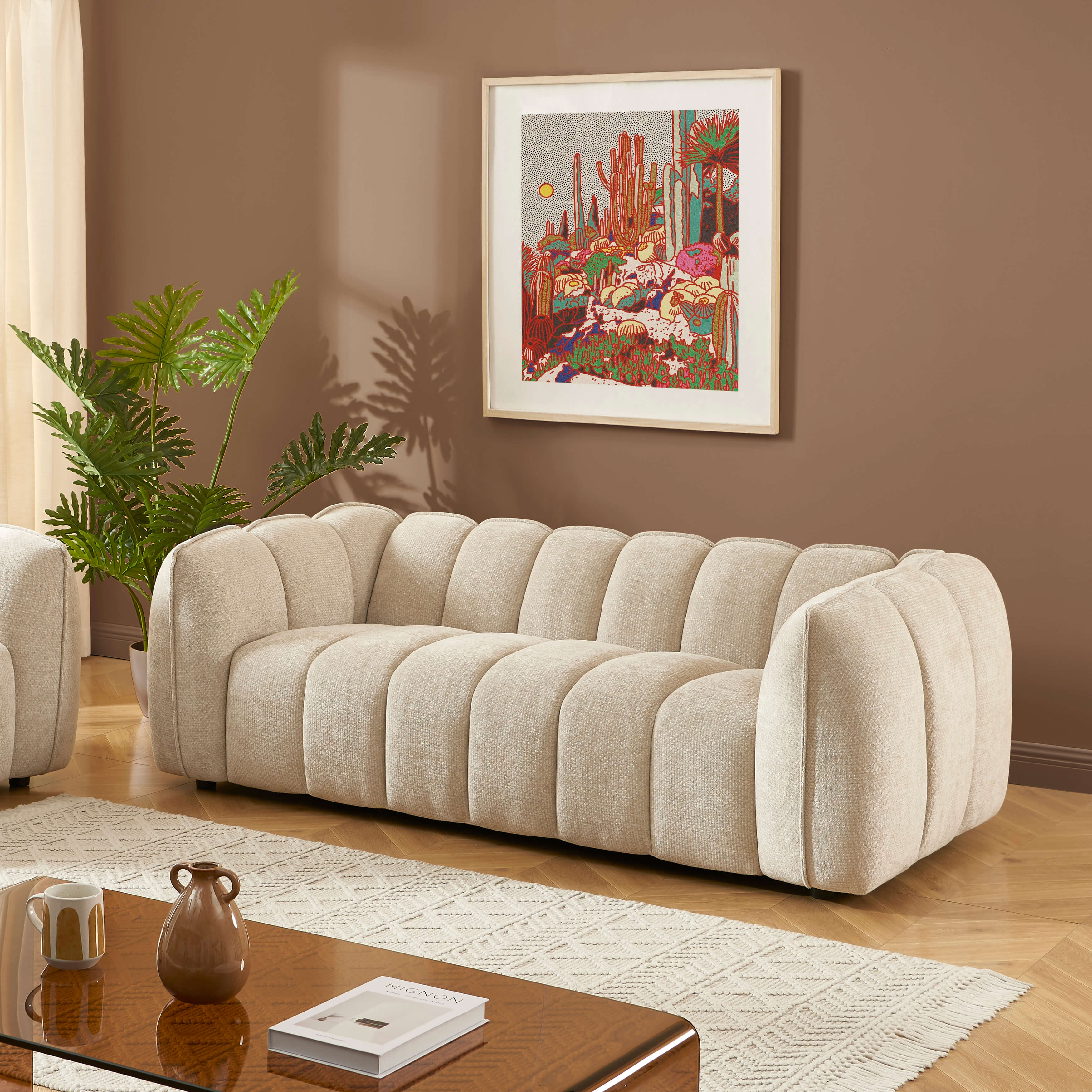 MATILDA 3-Seater Sofa (84") - Beige