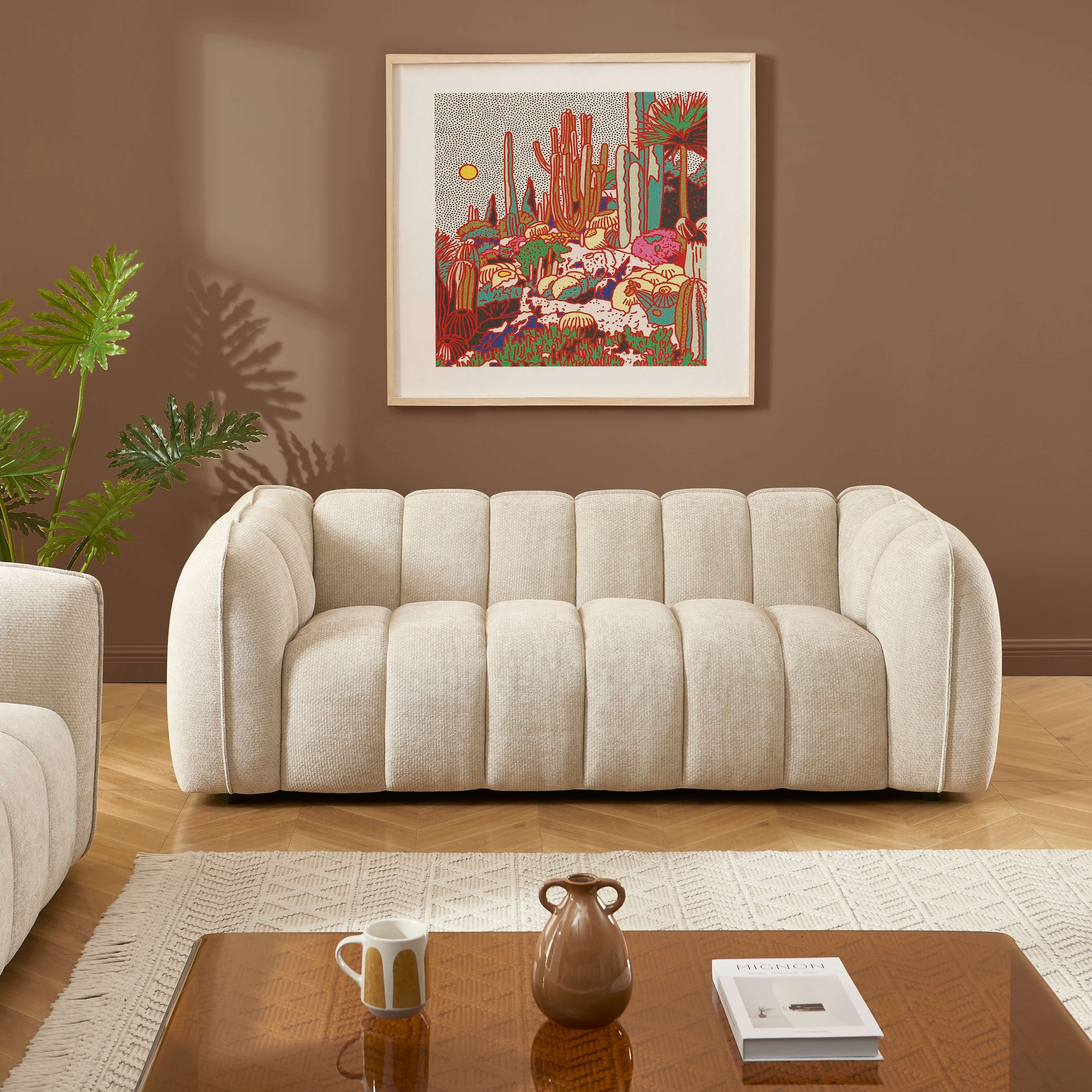 MATILDA 3-Seater Sofa (84") - Beige