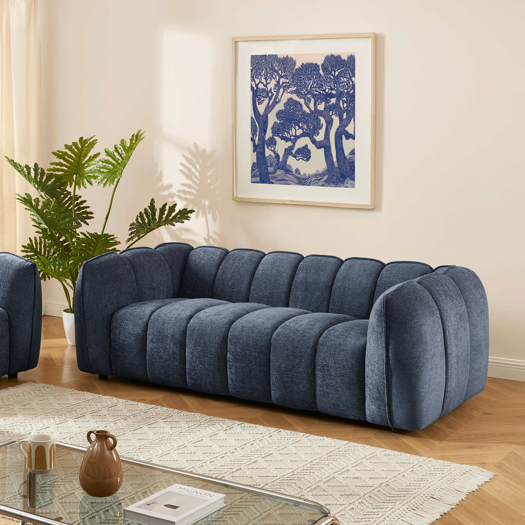 MATILDA 3-Seater Sofa (84") - Blue