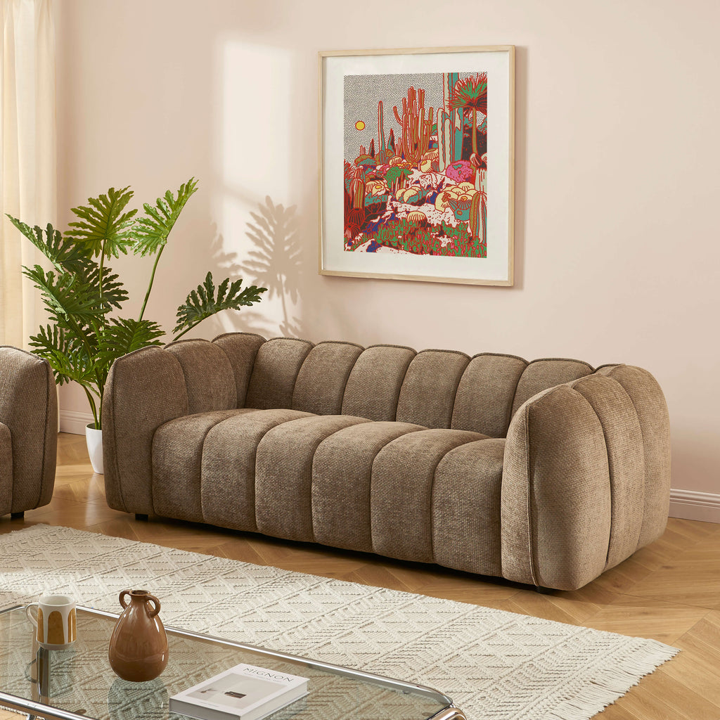 MATILDA 3-Seater Sofa (84") - Brown