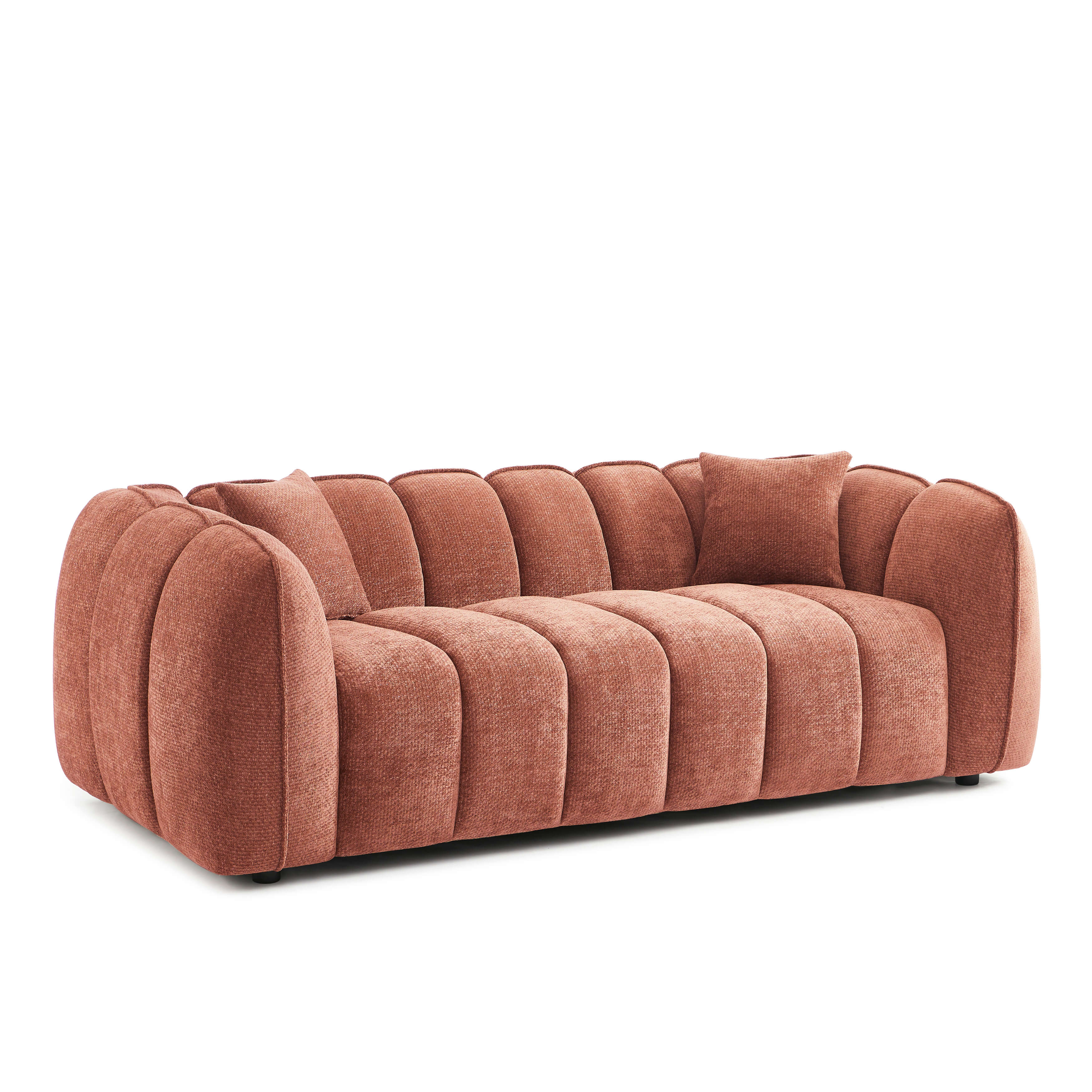 MATILDA 3-Seater Sofa (84") - Terracotta