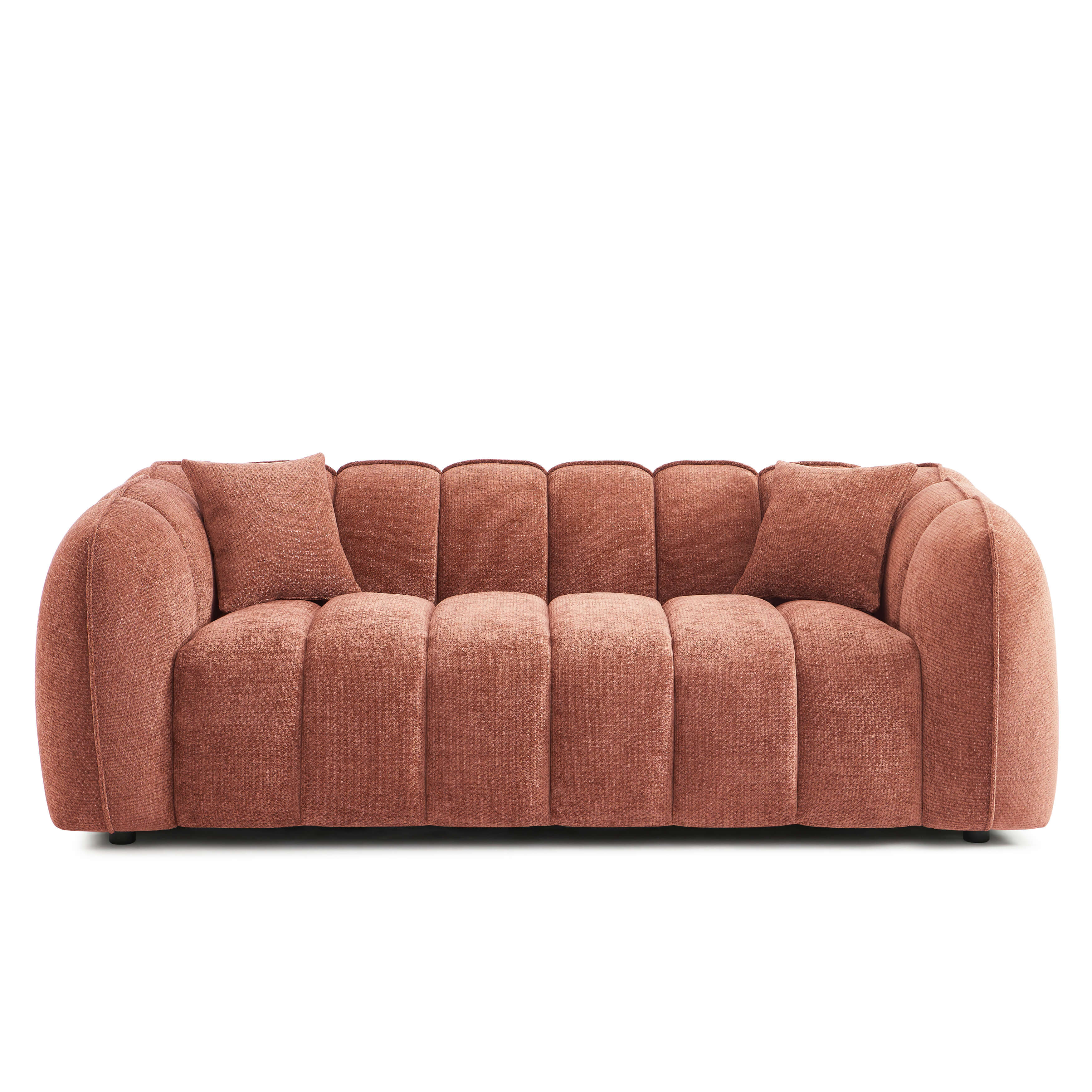 MATILDA 3-Seater Sofa (84") - Terracotta