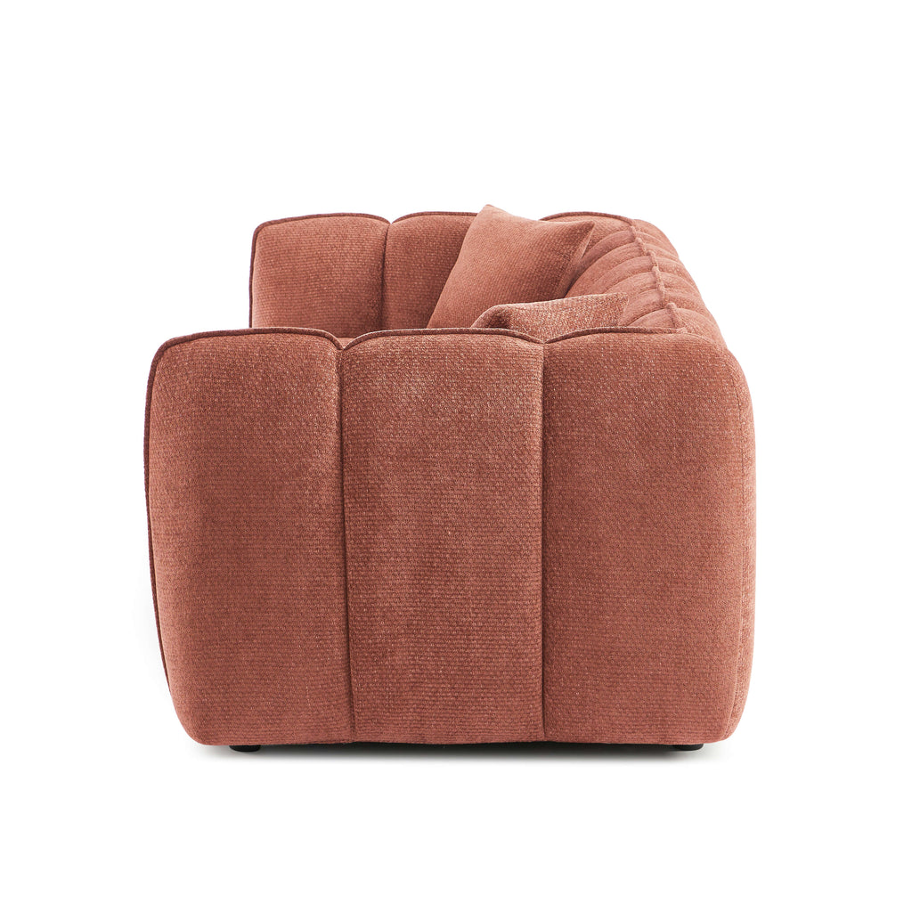 MATILDA 3-Seater Sofa (84") - Terracotta