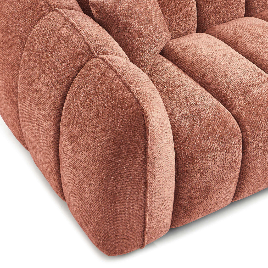 MATILDA 3-Seater Sofa (84") - Terracotta