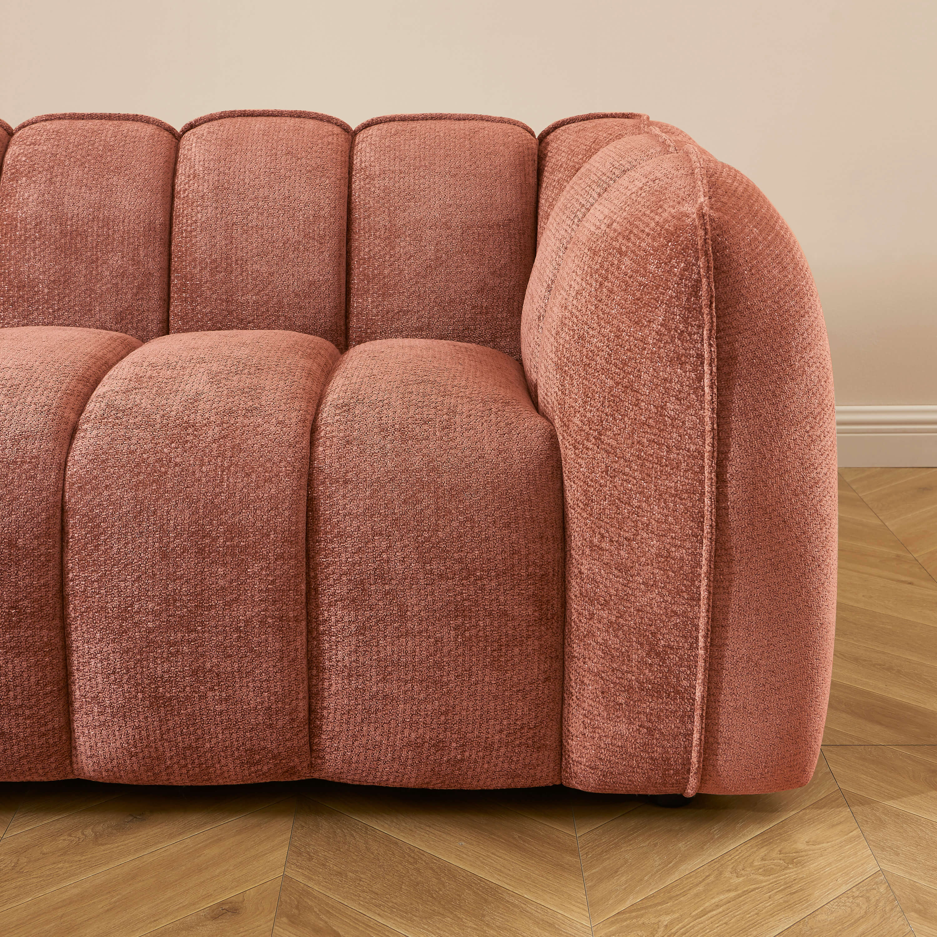 MATILDA 3-Seater Sofa (84") - Terracotta