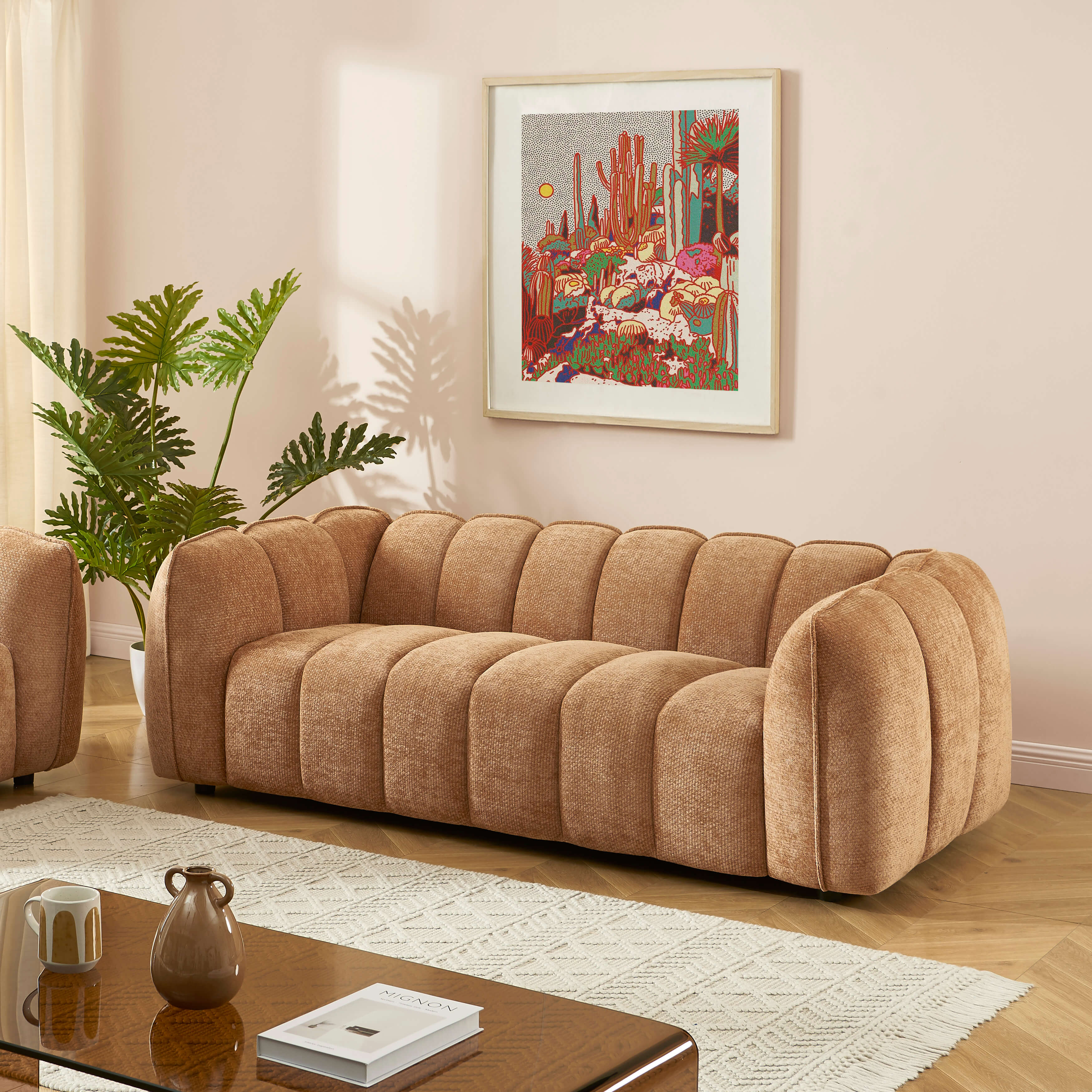 MATILDA 3-Seater Sofa (84") - Taupe