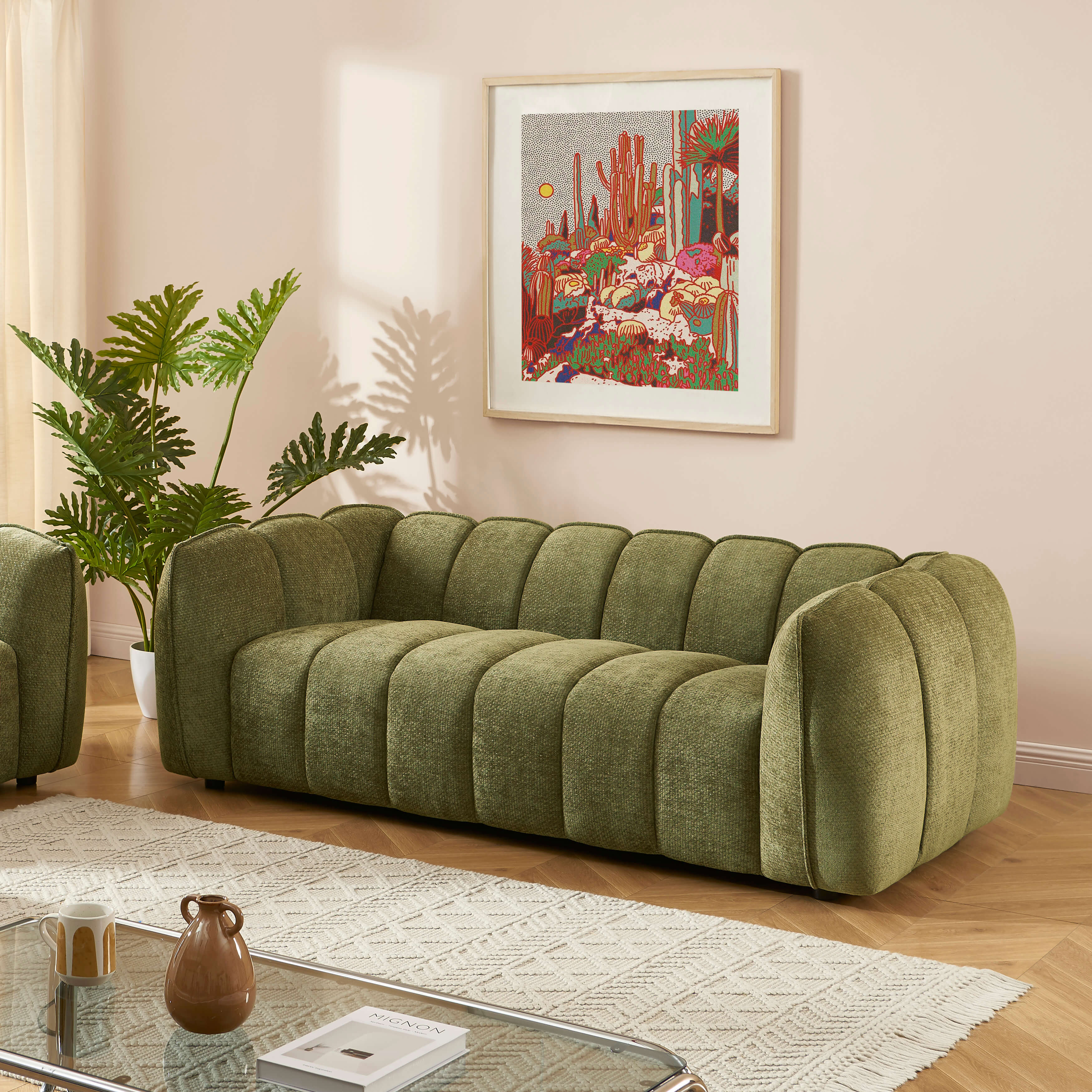 MATILDA 3-Seater Sofa (84") - Green