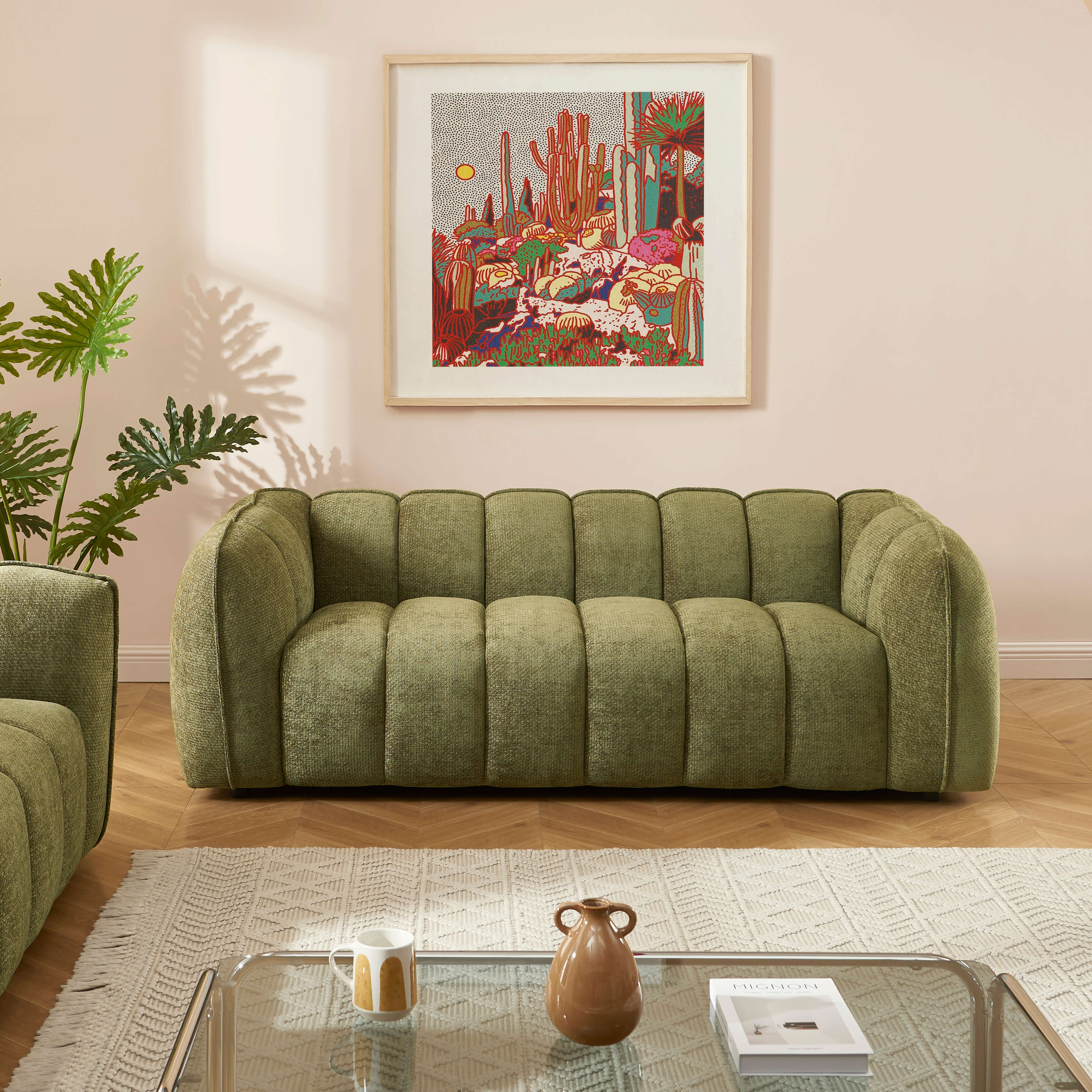 MATILDA 3-Seater Sofa (84") - Green