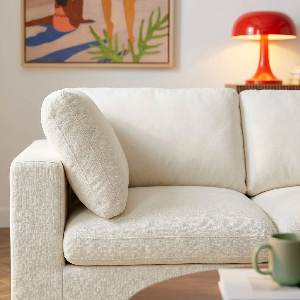 MIZAR Modular Sectional Sofa – Fabric 4-Seater Living Room Furniture