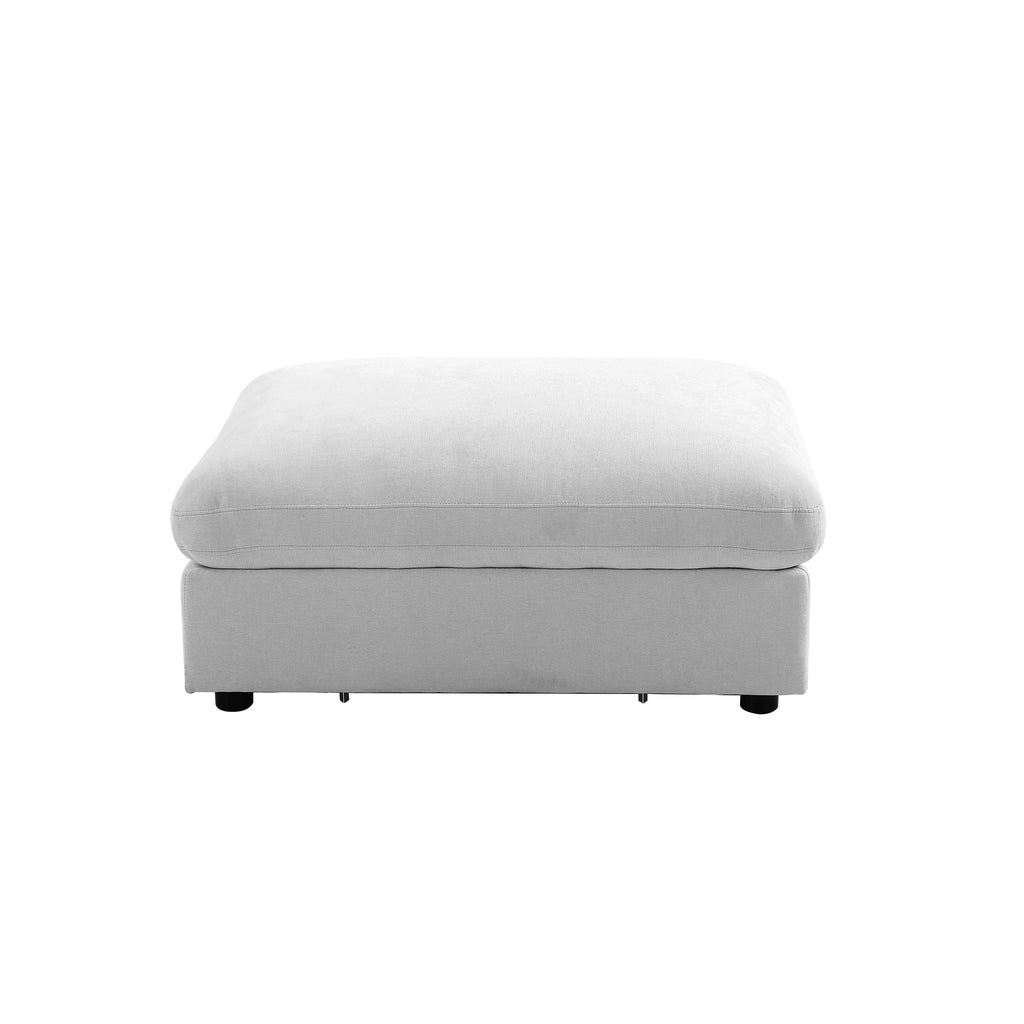 Modular Corner Sofa Mizar 4 Seater Fabric Grey – Gray