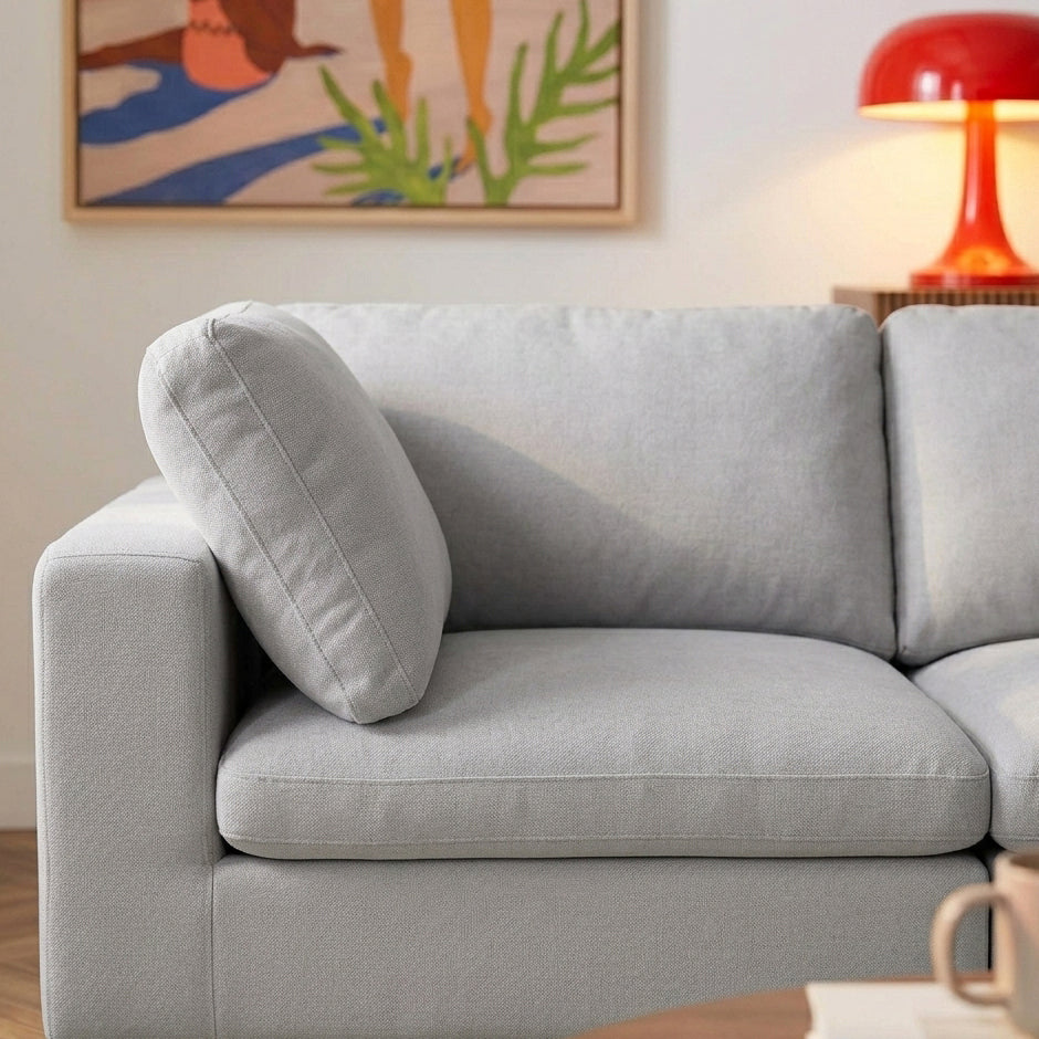 MIZAR Modular Sectional Sofa – Fabric 4-Seater Living Room Furniture