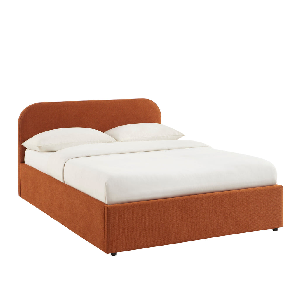 MOKA Upholstered Storage Bed with Slatted Base