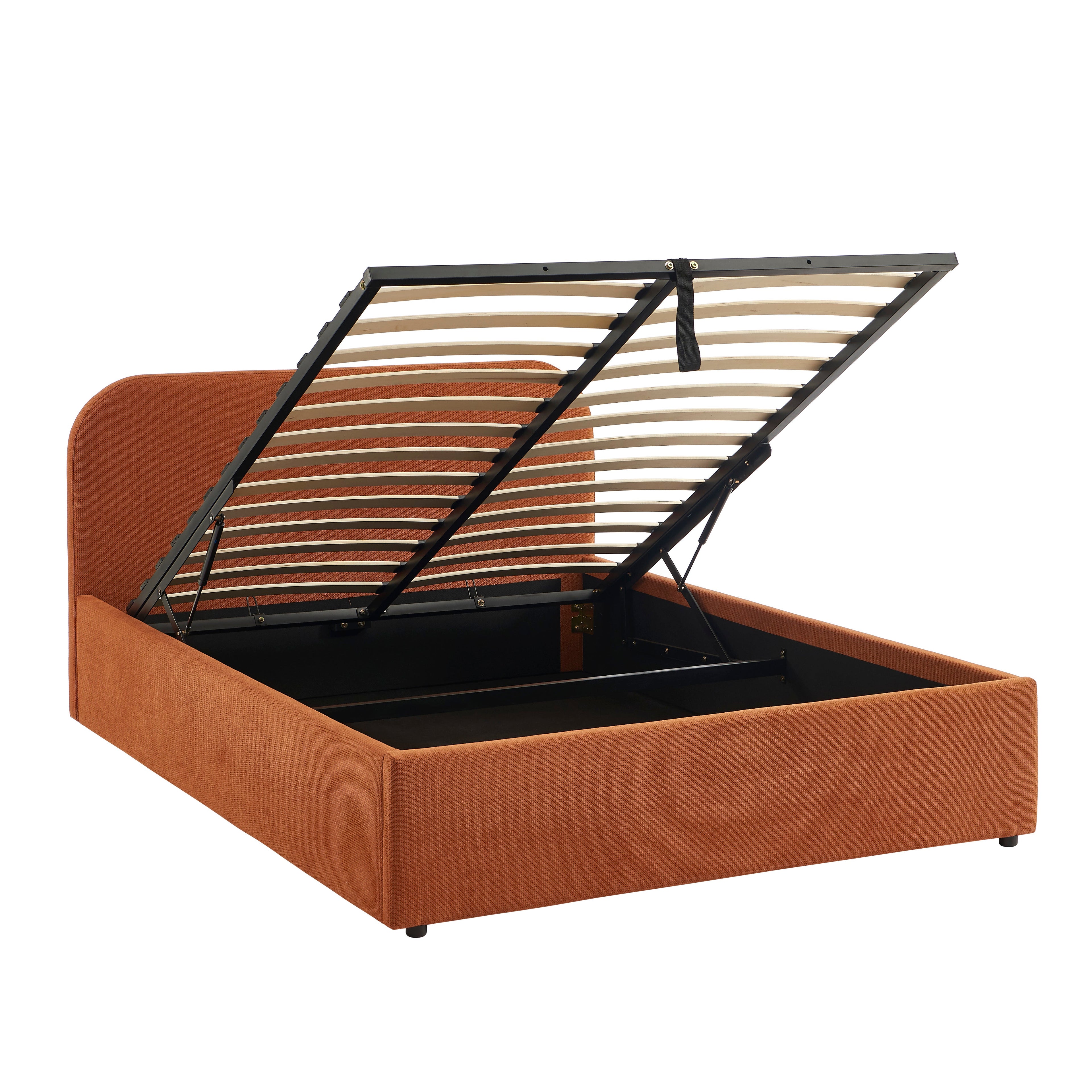 MOKA Upholstered Storage Bed with Slatted Base