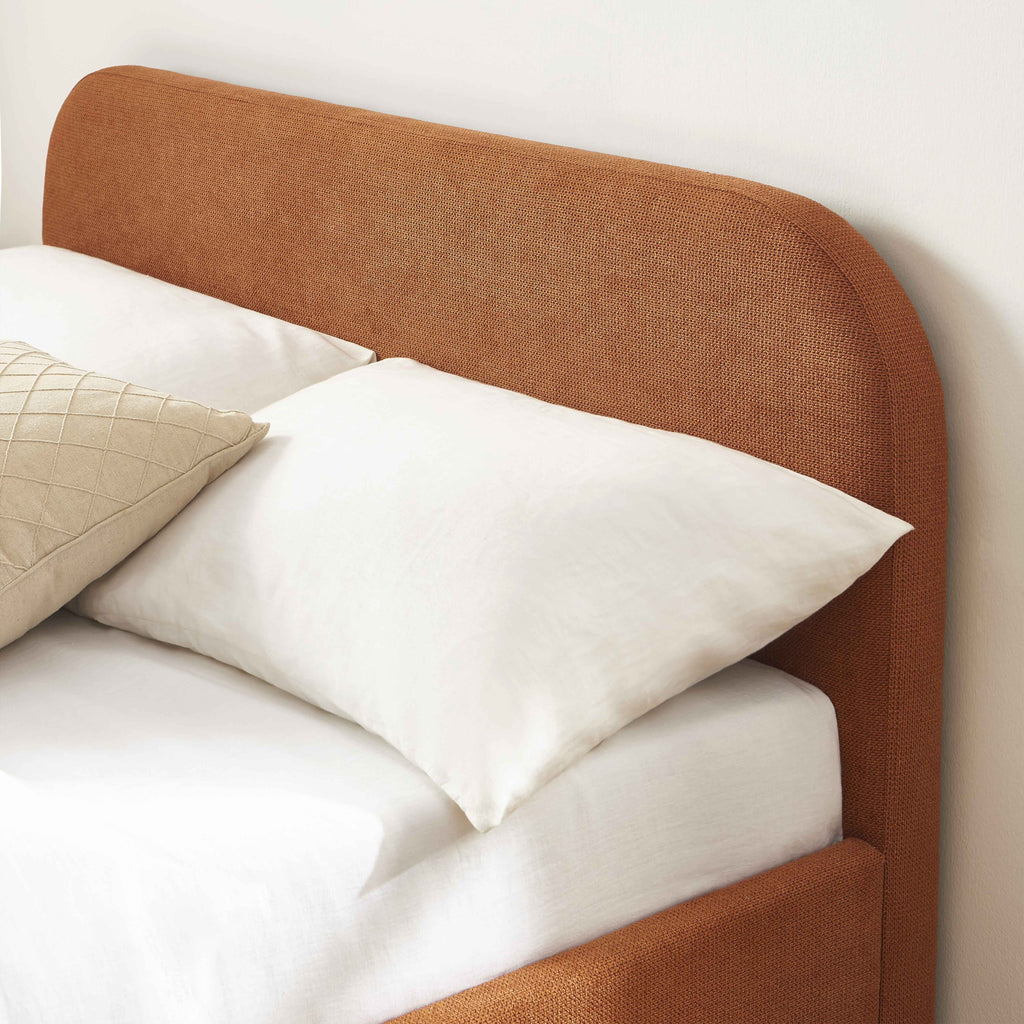 MOKA Upholstered Storage Bed with Slatted Base