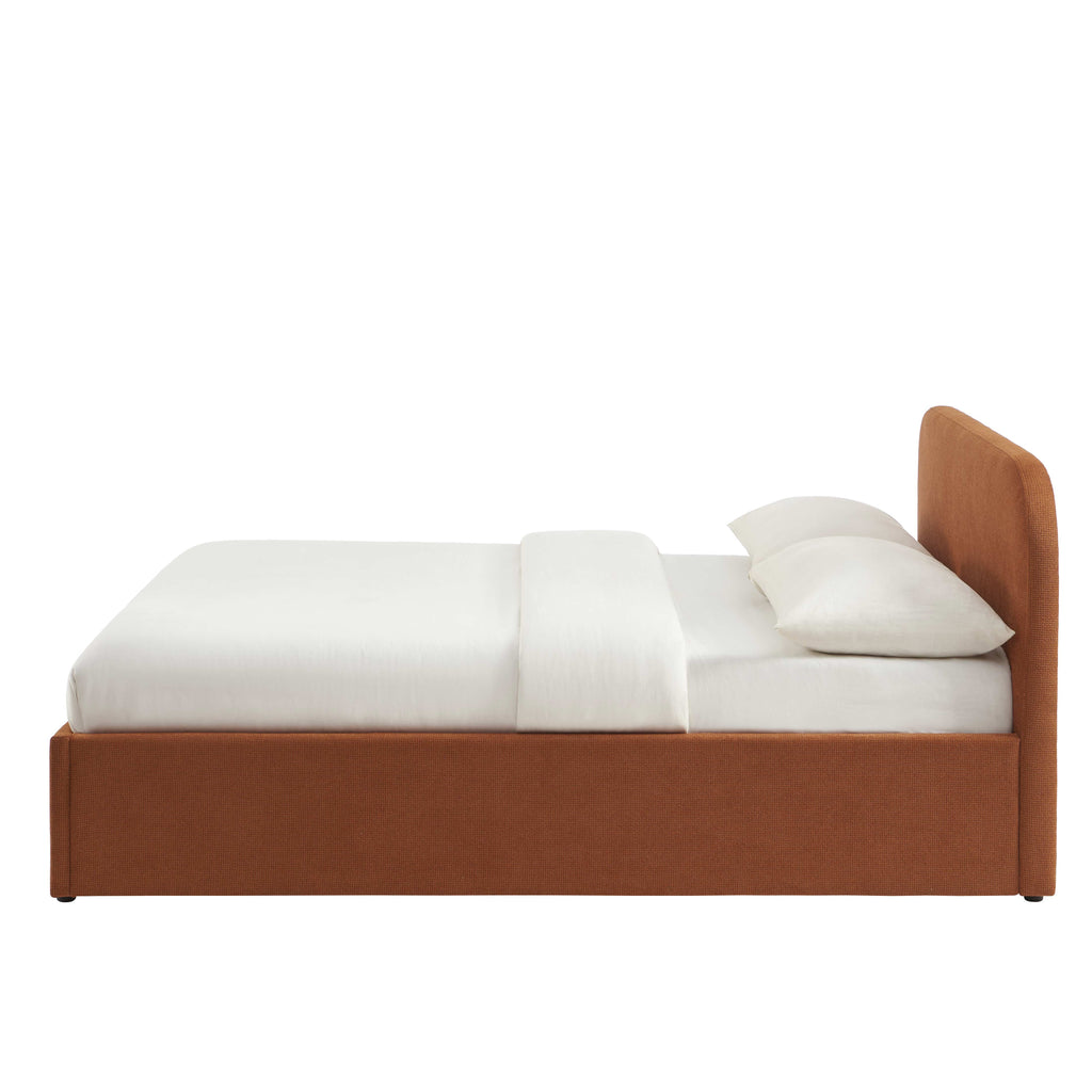 MOKA Upholstered Storage Bed with Slatted Base