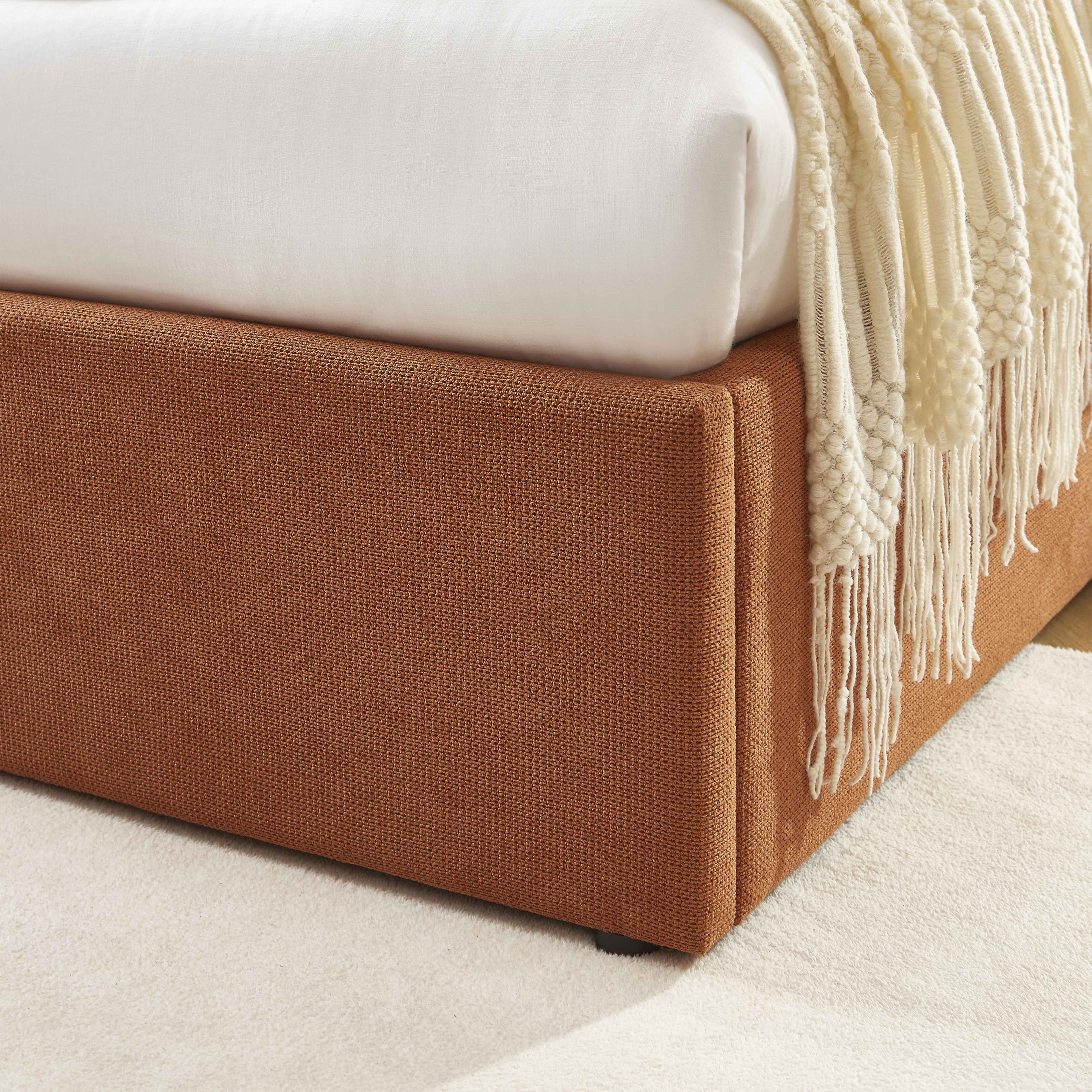 MOKA Upholstered Storage Bed with Slatted Base