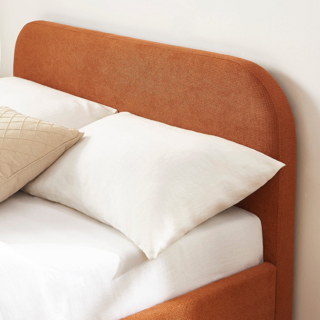 MOKA Upholstered Storage Bed with Slatted Base