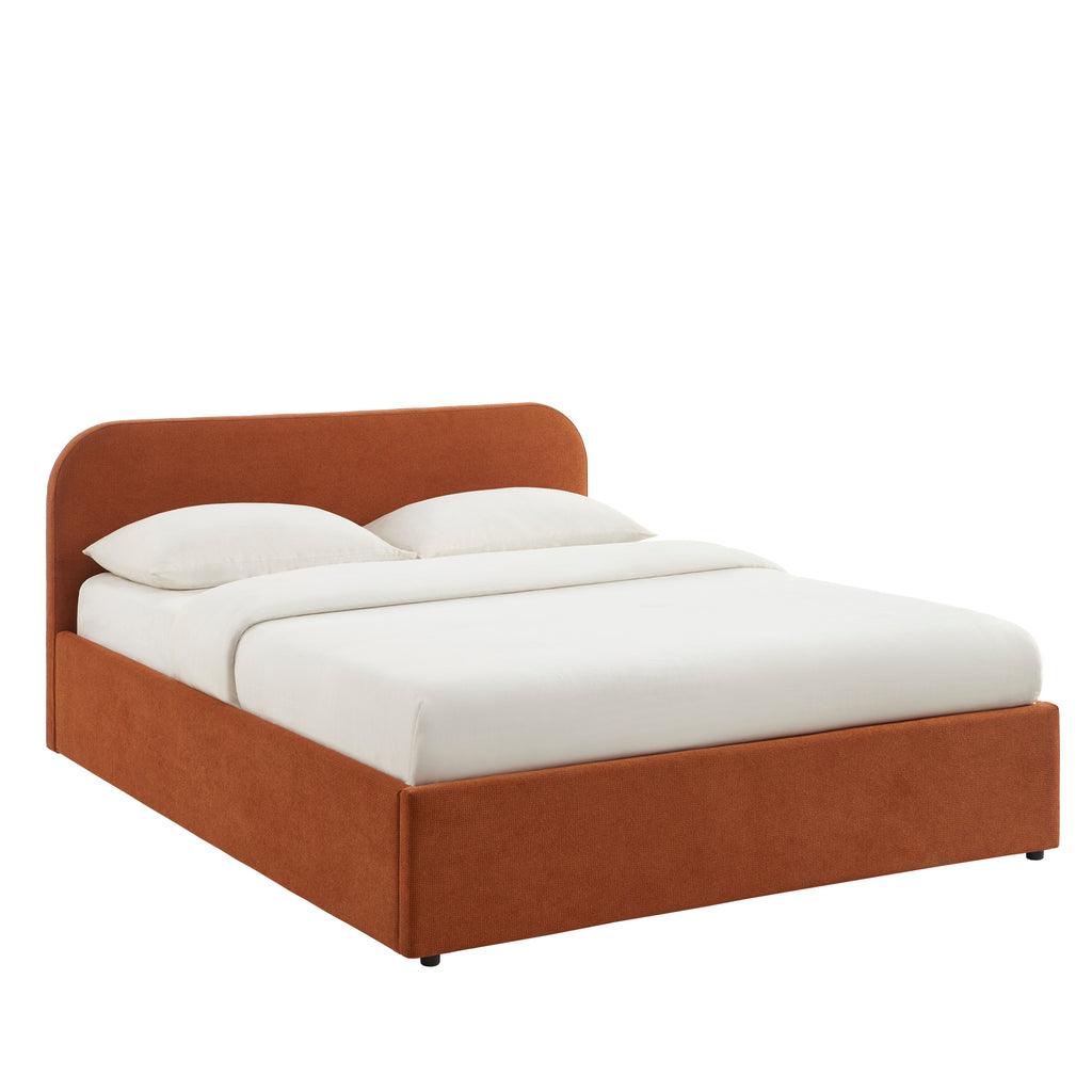 MOKA Upholstered Storage Bed with Slatted Base