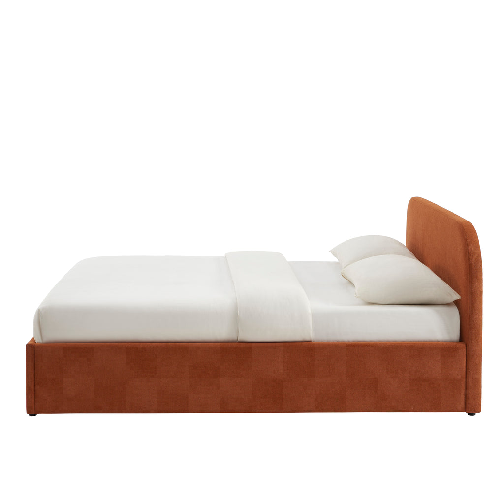 MOKA Upholstered Storage Bed with Slatted Base