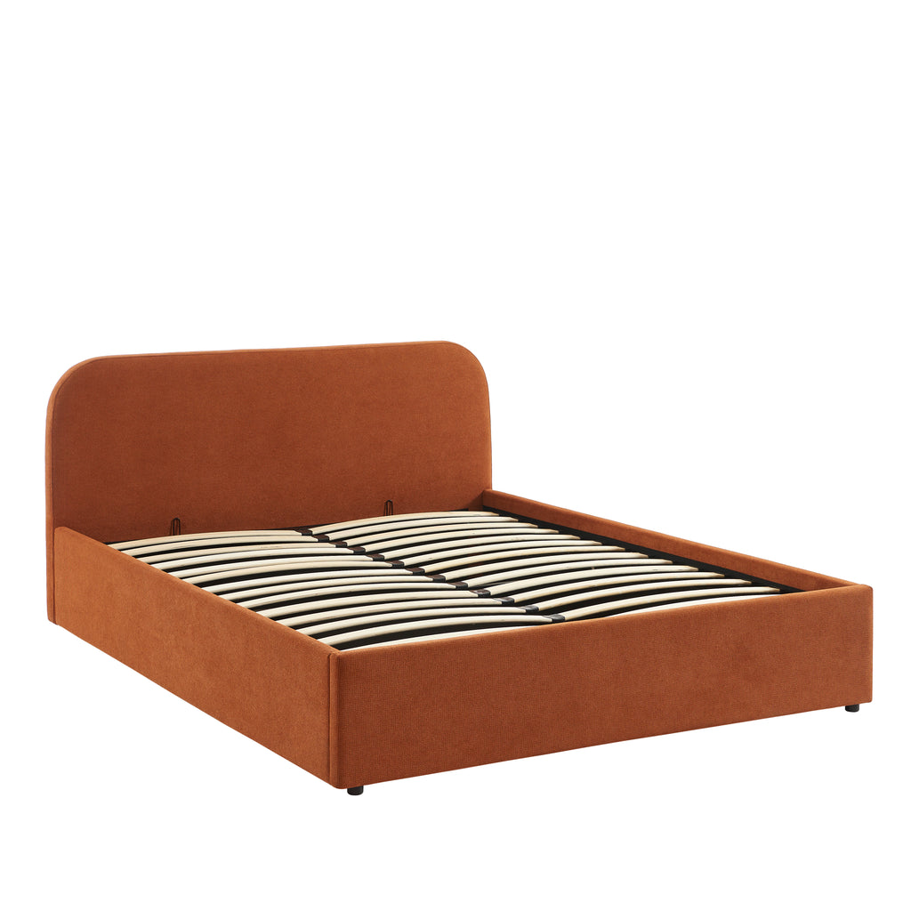 MOKA Upholstered Storage Bed with Slatted Base