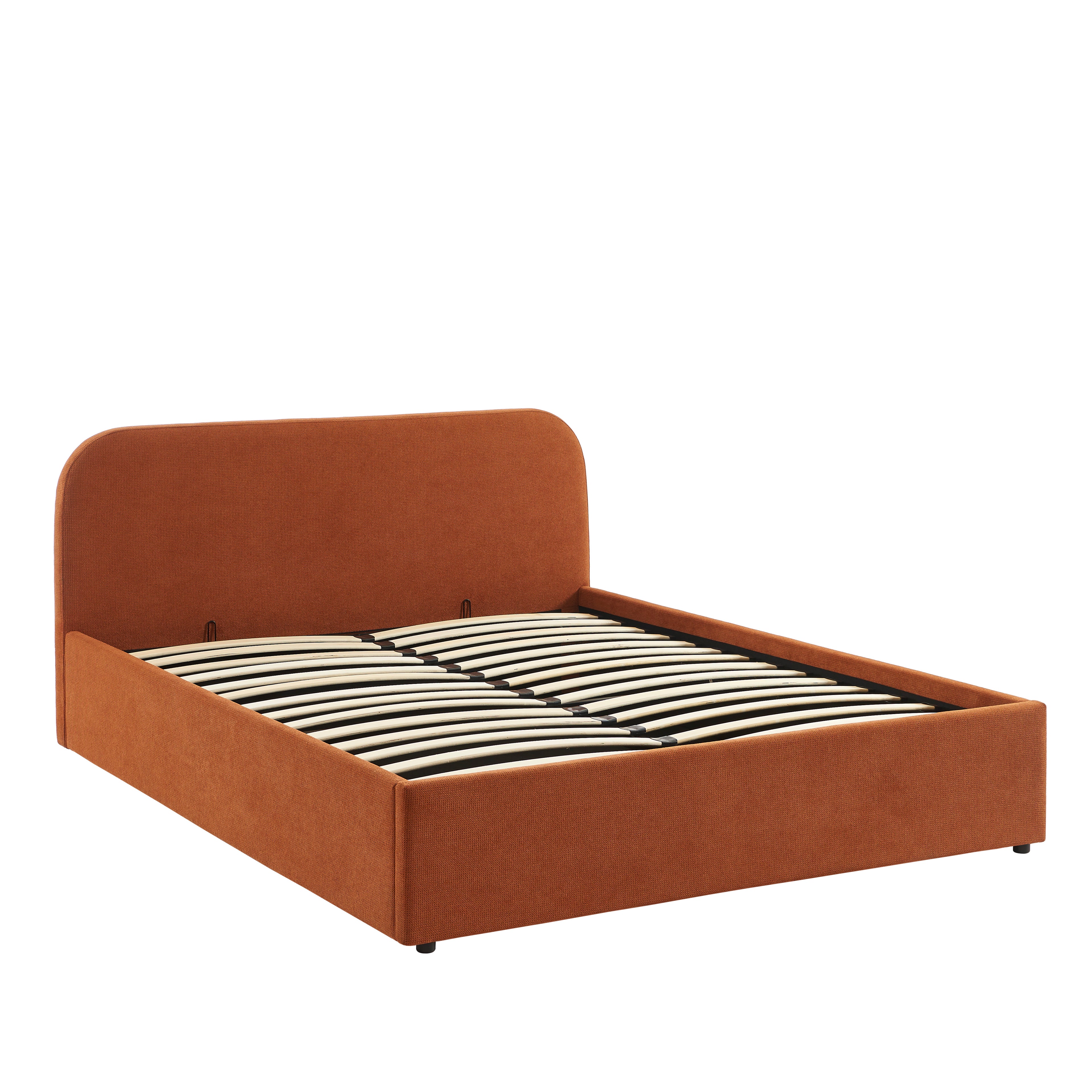 MOKA Upholstered Storage Bed with Slatted Base