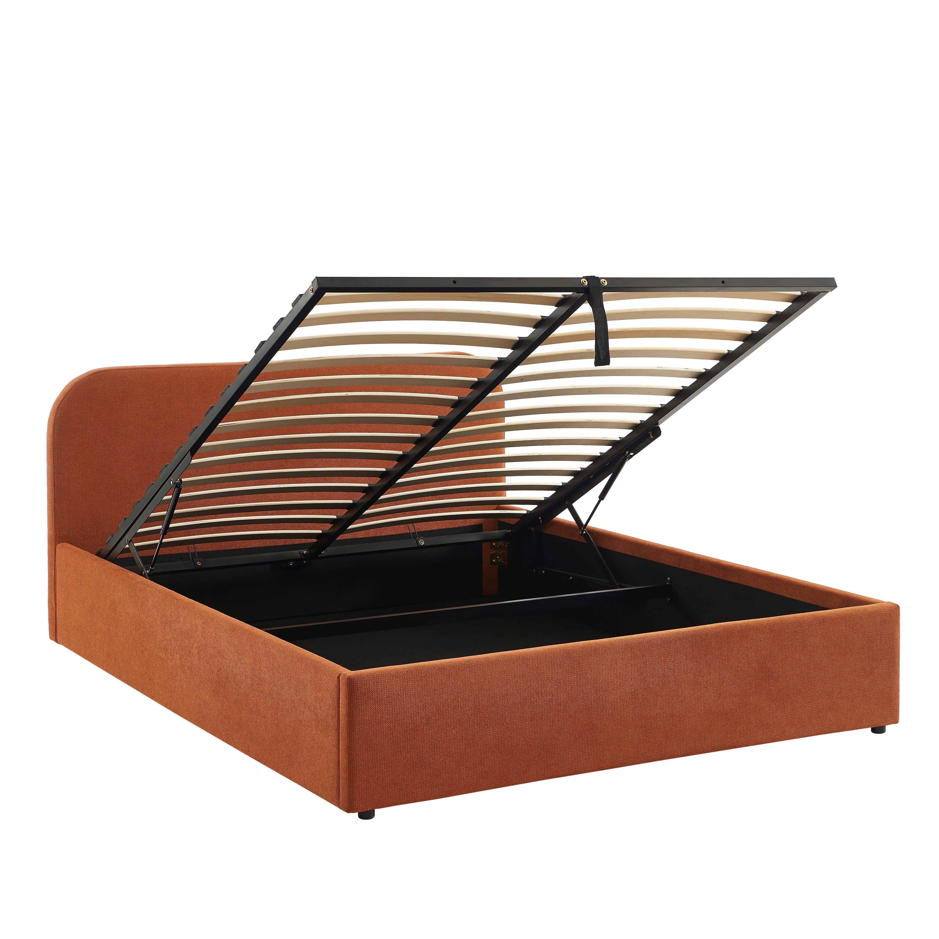 MOKA Upholstered Storage Bed with Slatted Base