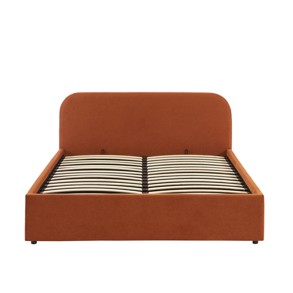 MOKA Upholstered Storage Bed with Slatted Base