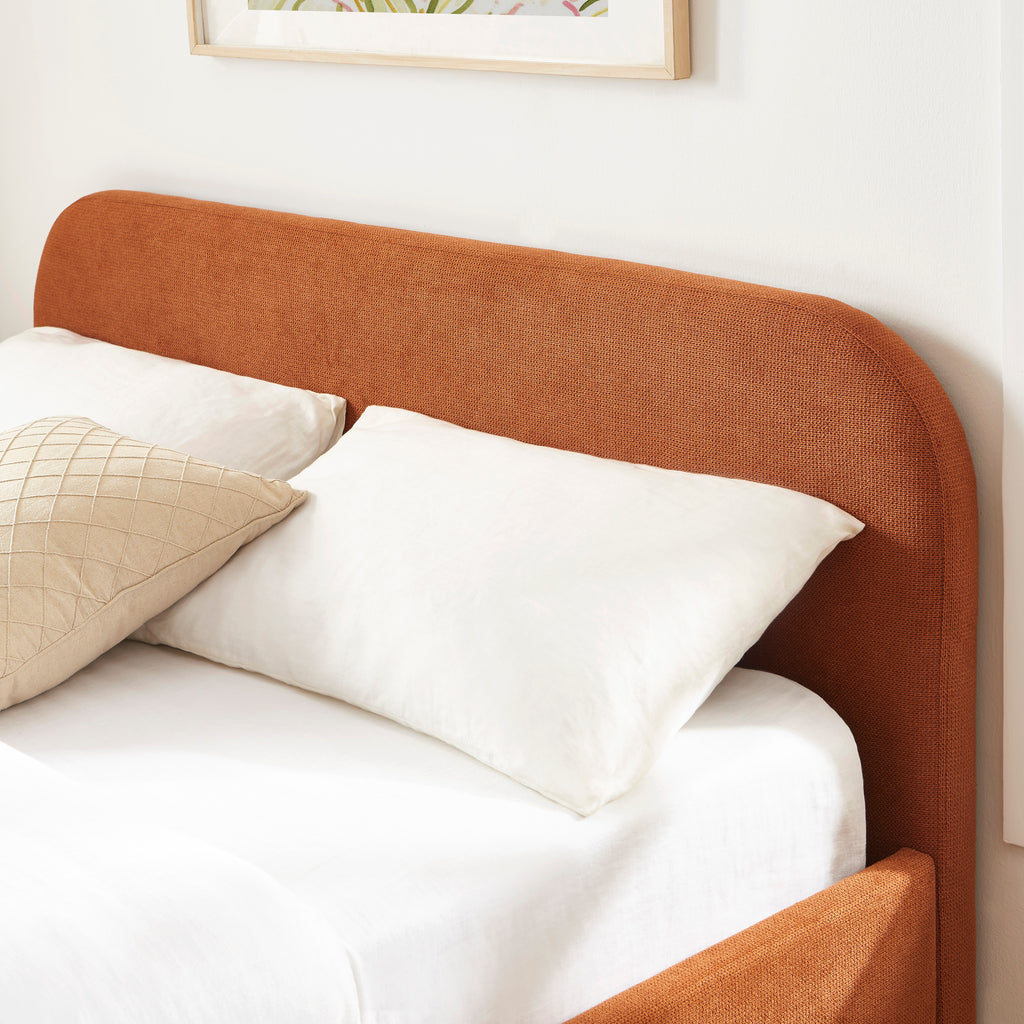 MOKA Upholstered Storage Bed with Slatted Base