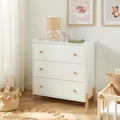 Kids Chest Of Drawers Mona 3 Drawers White 86cm – White