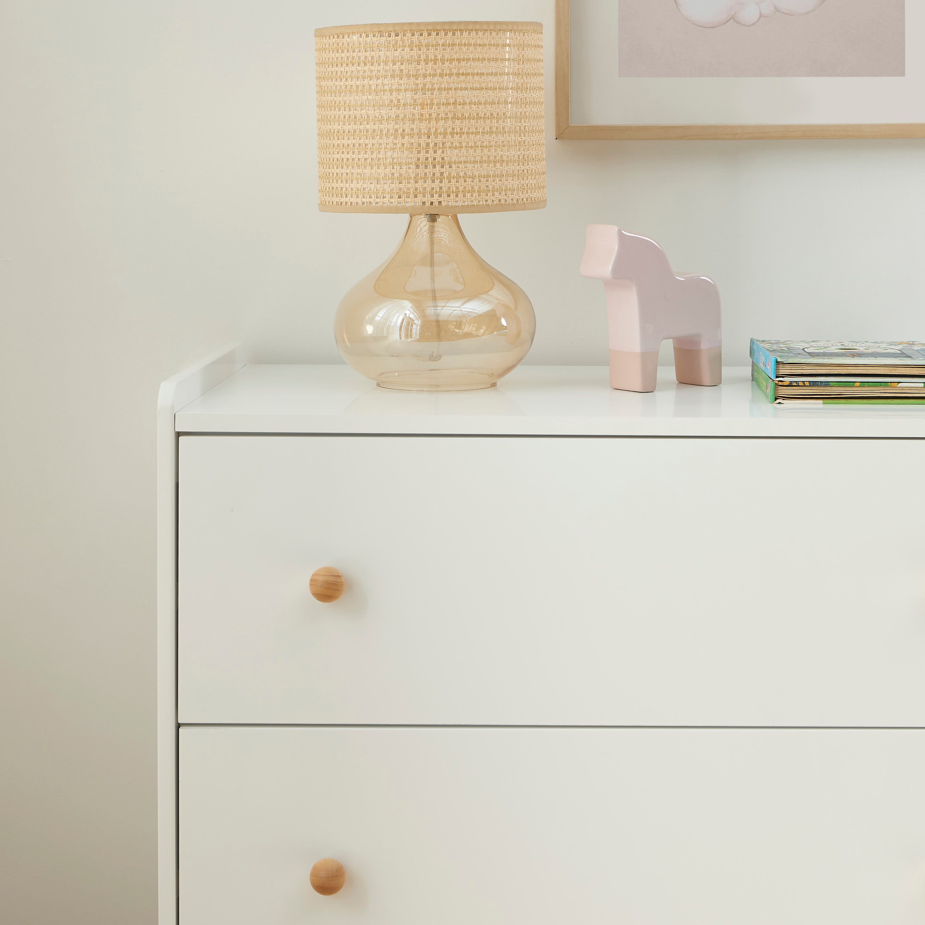 Kids Chest Of Drawers Mona 3 Drawers White 86cm – White