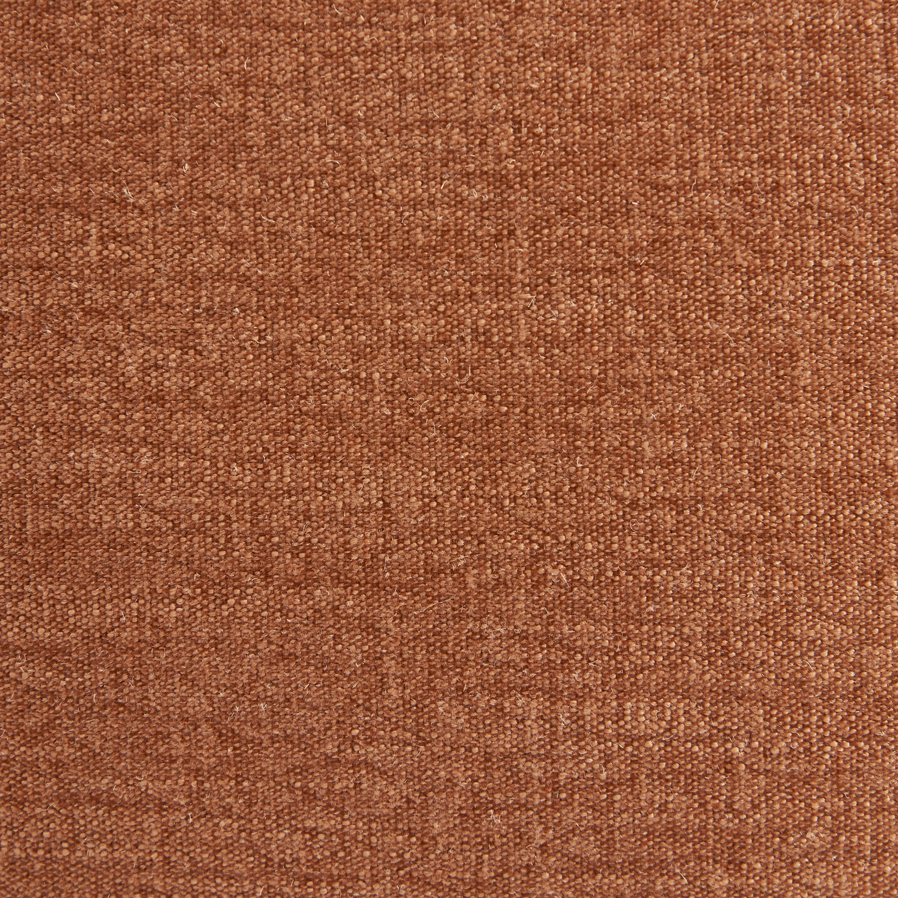 MOODY 3-Seater Straight Sofa – Linen Fabric - Terracotta