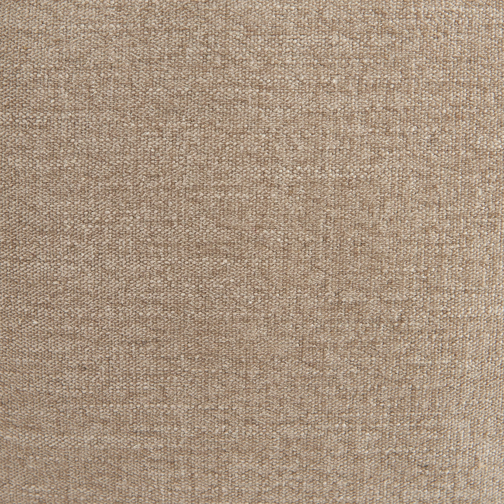 MOODY Chenille Fabric Pouf – Off-White
