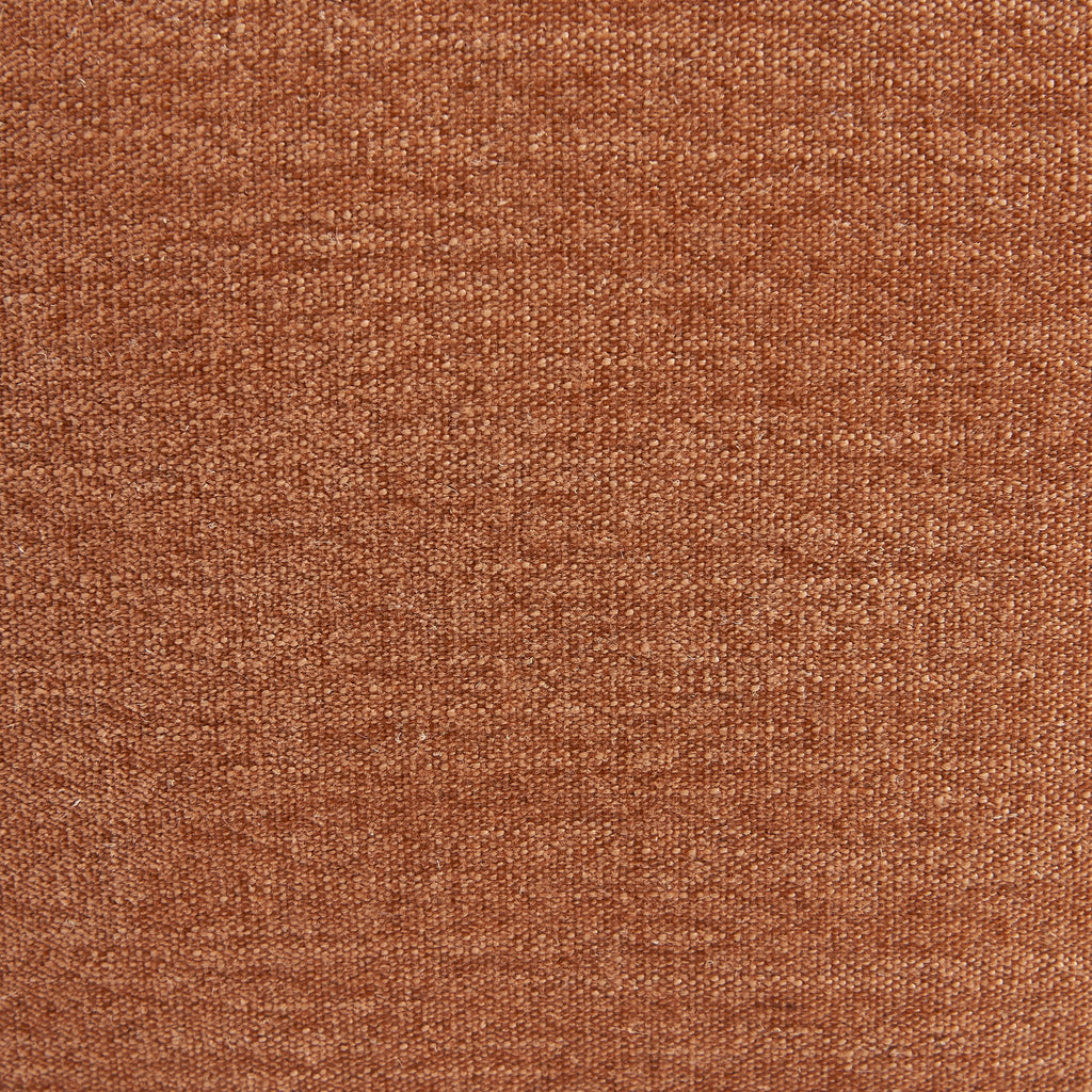 MOODY Chenille Fabric Pouf – Orange