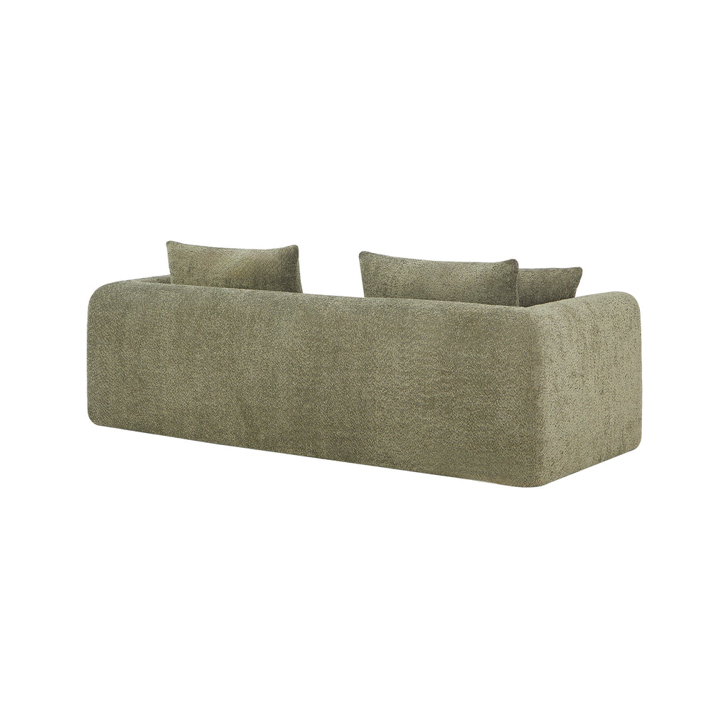 Sofa droit compresse Convertible MORPHEO 3 places Fabric bouclette Beige